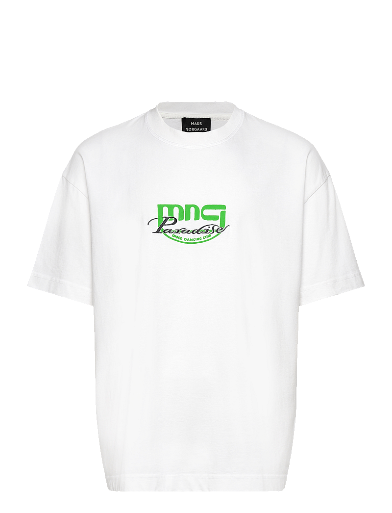 Mads Nørgaard - Open-End MNC Paradise Big Tee - kortærmede t-shirts - white - 0