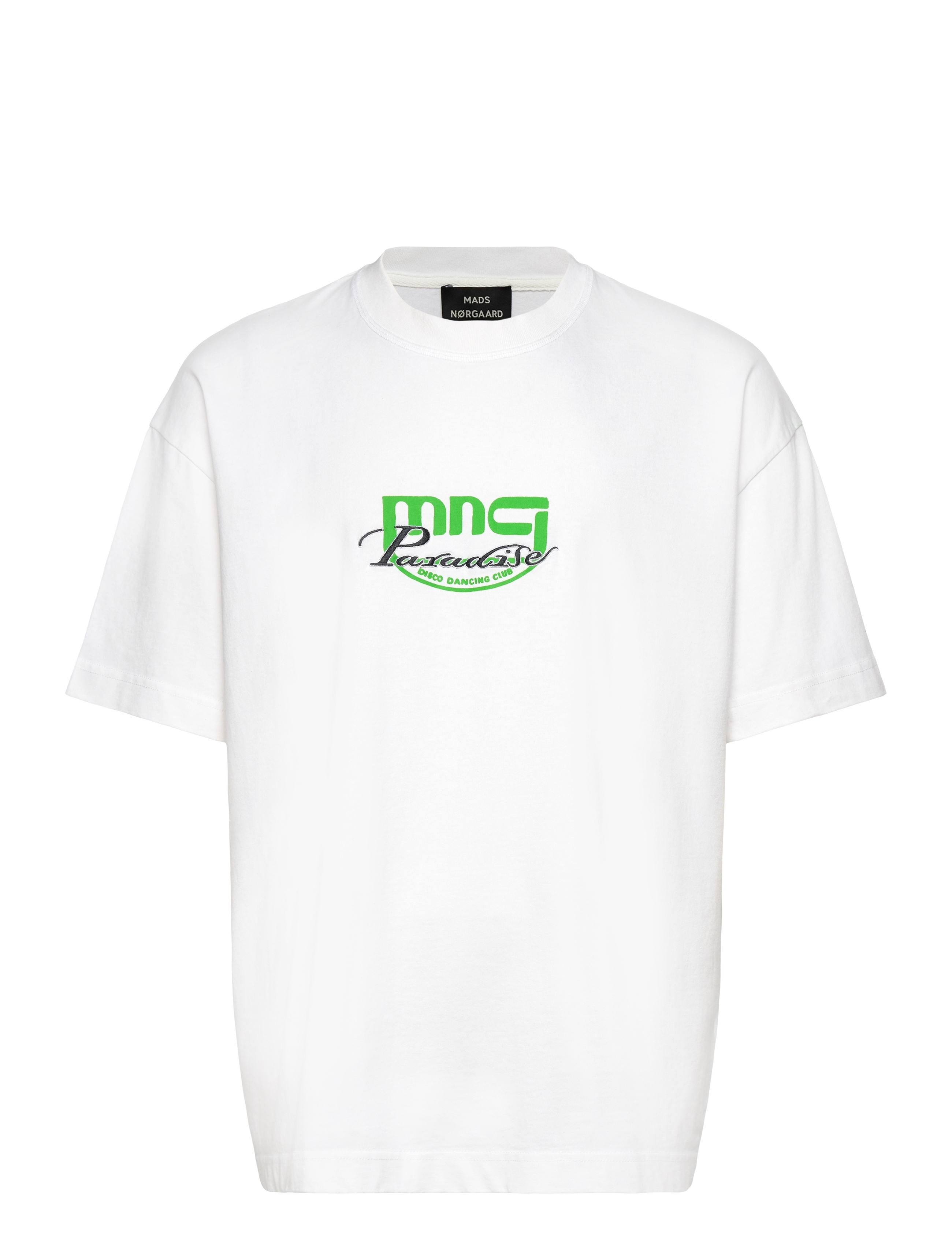 Mads Nørgaard Open-End MNC Paradise Big Tee - Tøj - WHITE / white