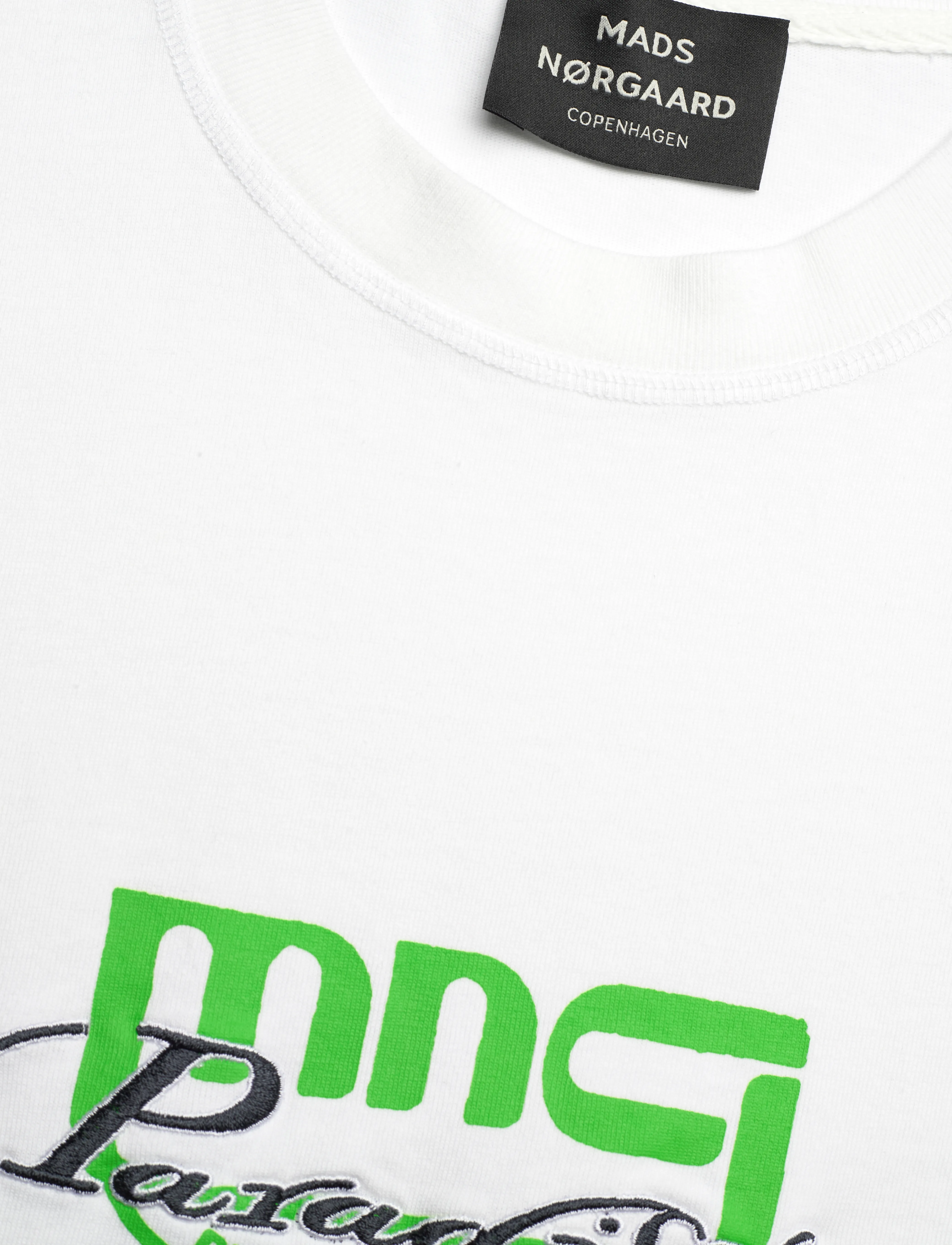 Mads Nørgaard - Open-End MNC Paradise Big Tee - kurzärmelig - white - 2