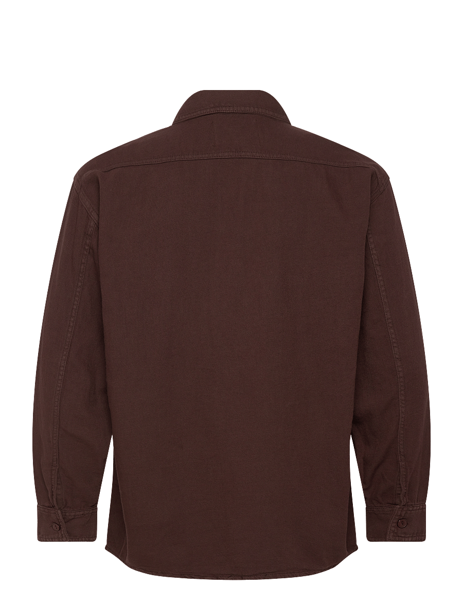 Mads Nørgaard - Cotton Linen Work August Shirt - chicory coffee - 1