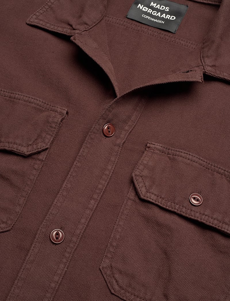 Mads Nørgaard - Cotton Linen Work August Shirt - chicory coffee - 2