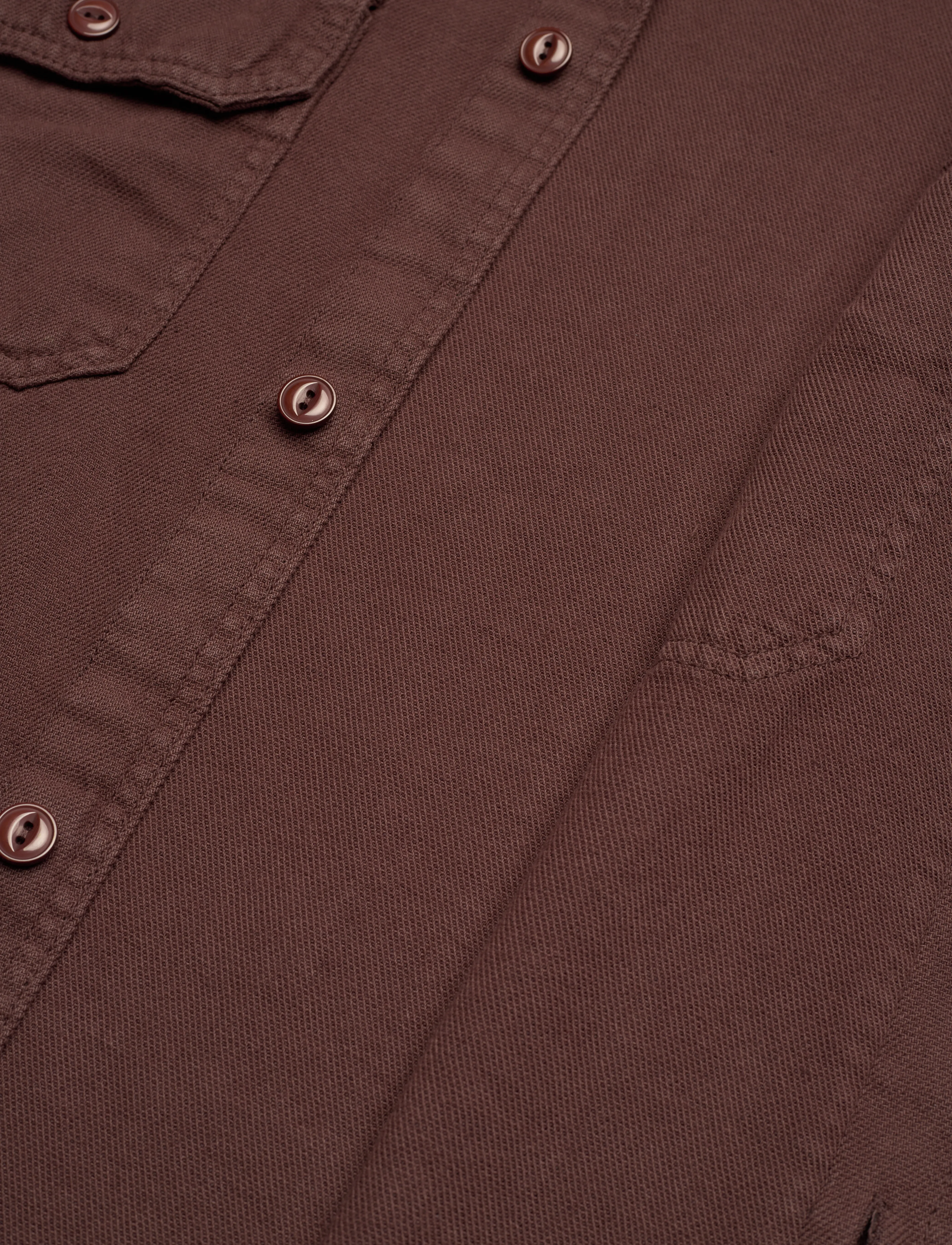 Mads Nørgaard - Cotton Linen Work August Shirt - chicory coffee - 3