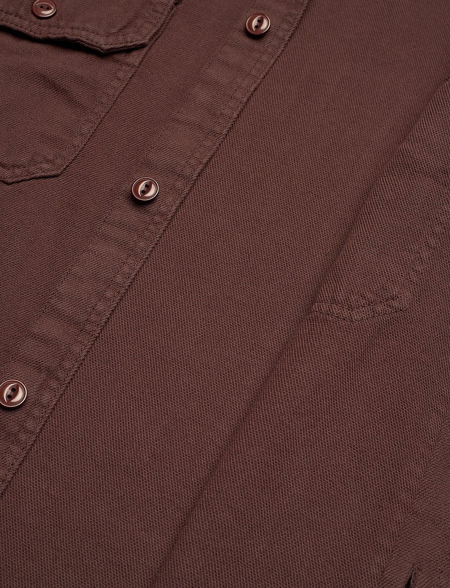 Mads Nørgaard - Cotton Linen Work August Shirt - chicory coffee - 3