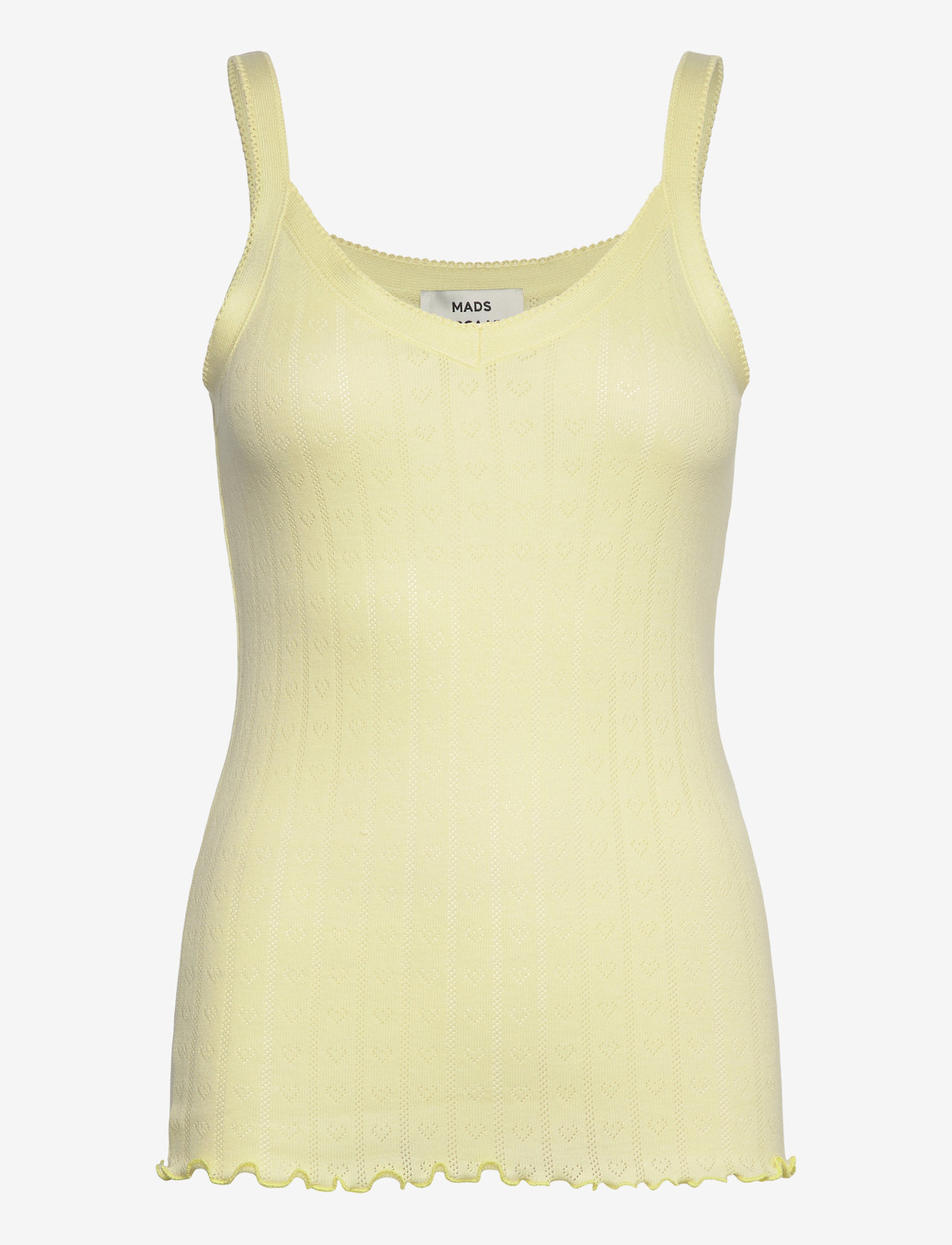 Mads Nørgaard - Pointella Trille Top - Ärmellose tops - tender yellow - 0