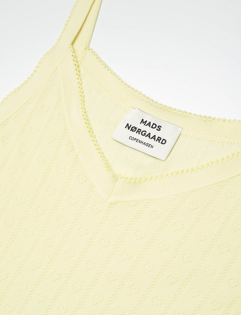 Mads Nørgaard - Pointella Trille Top - Ärmellose tops - tender yellow - 2