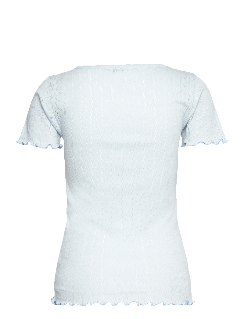 Mads Nørgaard - Pointella Trixy Tee - t-shirts - ballad blue - 1