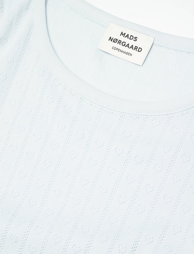 Mads Nørgaard - Pointella Trixy Tee - t-shirts - ballad blue - 2