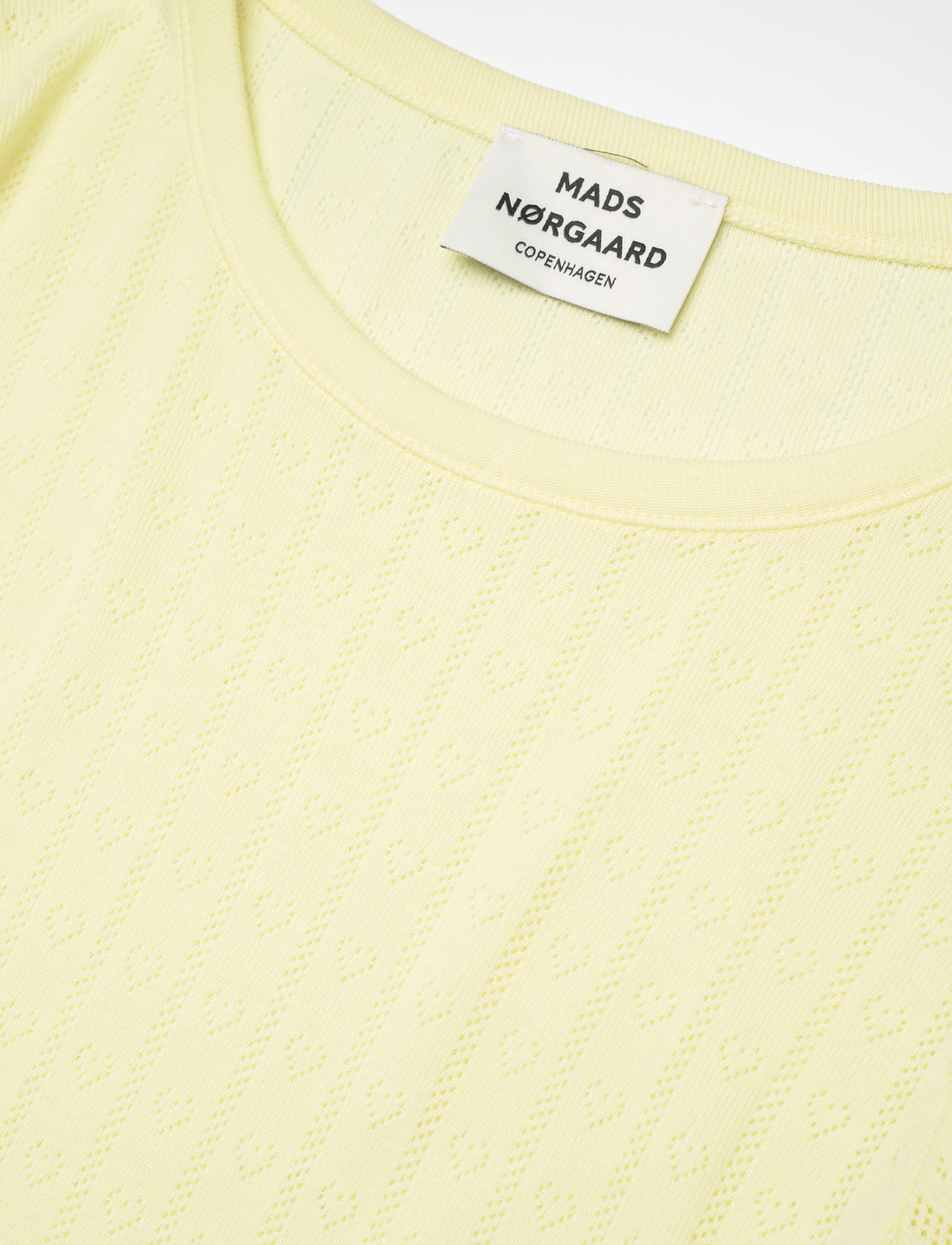 Mads Nørgaard - Pointella Trixy Tee - t-shirts - tender yellow - 2
