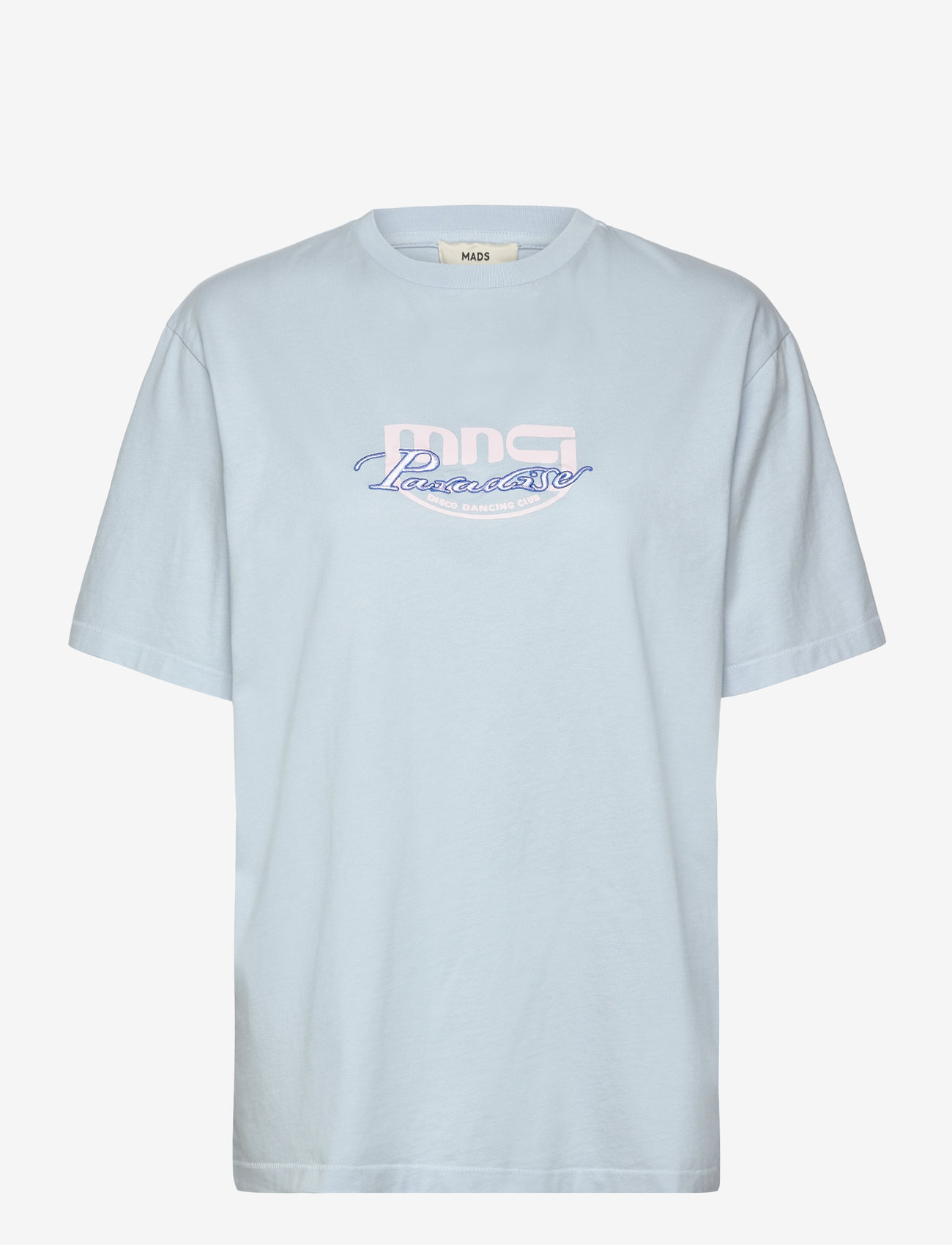 Mads Nørgaard - Cotton Jersey Dassel Tee - t-shirts - ballad blue - 0