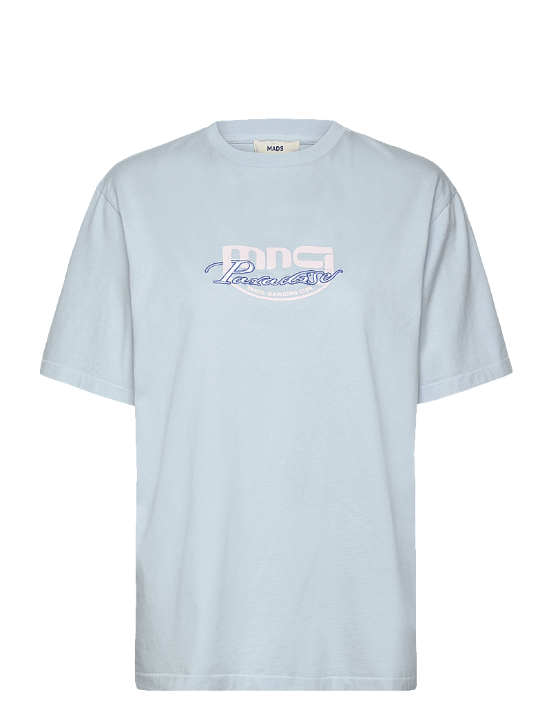 Mads Nørgaard - Cotton Jersey Dassel Tee - t-särgid - ballad blue - 0