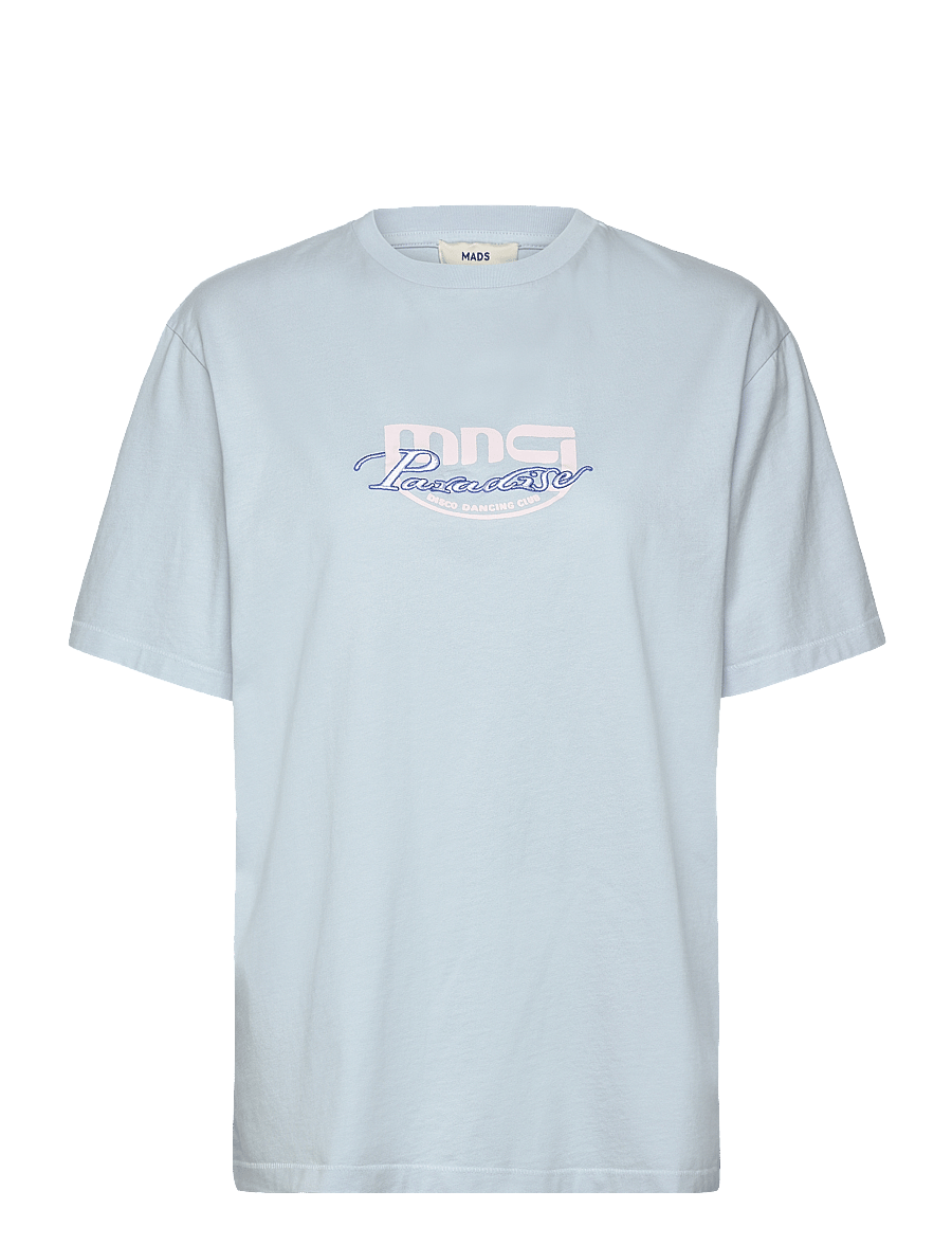 Mads Nørgaard - Cotton Jersey Dassel Tee - t-shirts - ballad blue - 0
