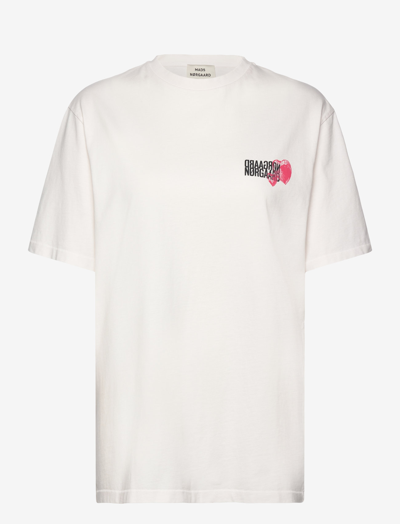 Mads Nørgaard - Cotton Jersey Dassel Tee - t-shirts - snow white - 0