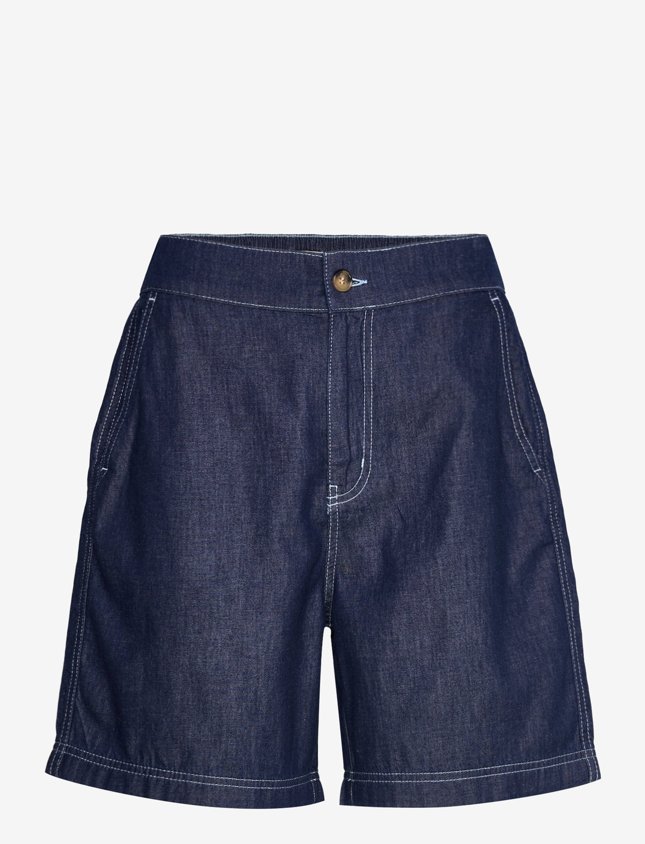 Mads Nørgaard - Air Denim Sui Short - lühikesed teksapüksid - dark blue denim - 0