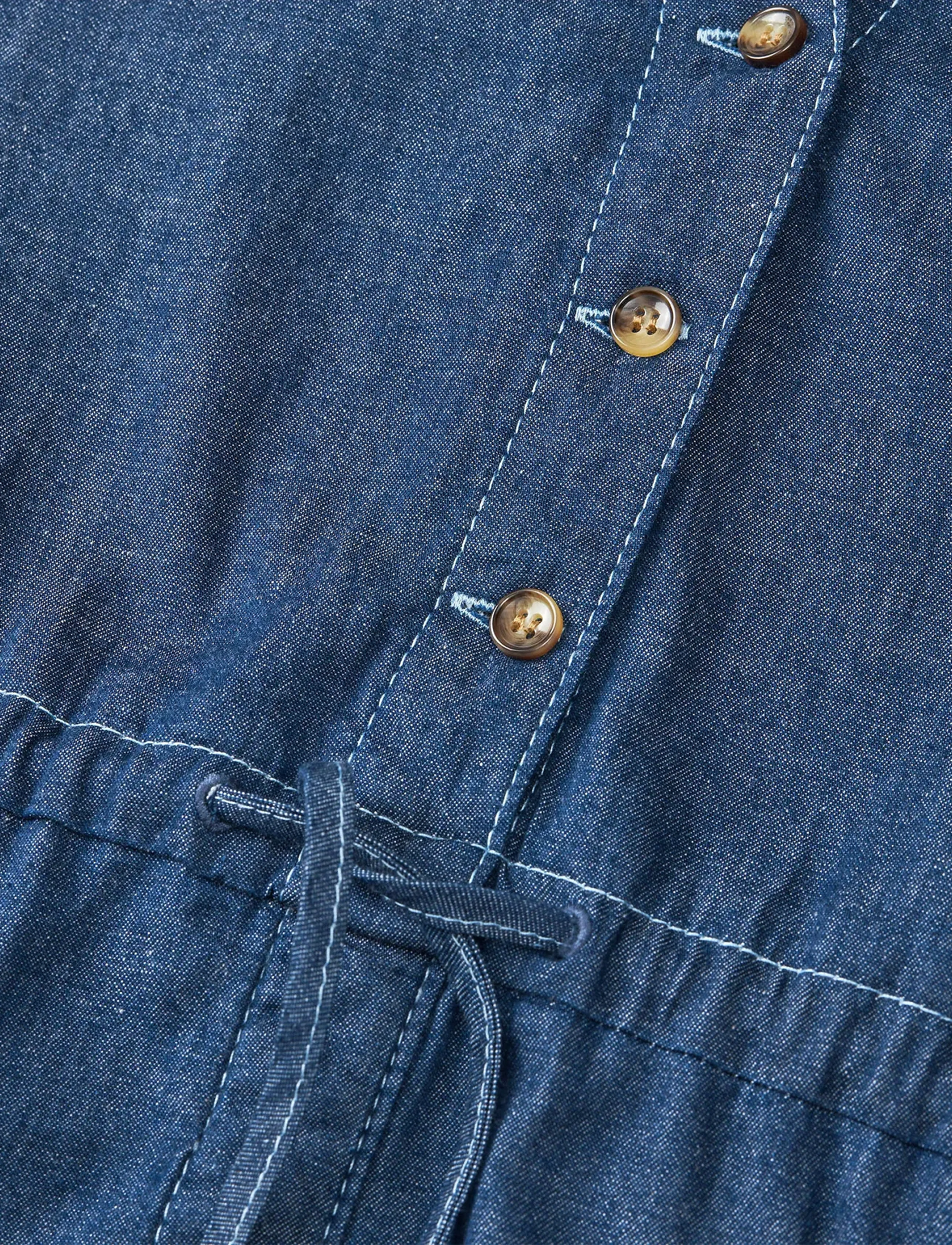 Mads Nørgaard - Air Denim Sanne Dress - jeanskleider - dark blue denim - 1