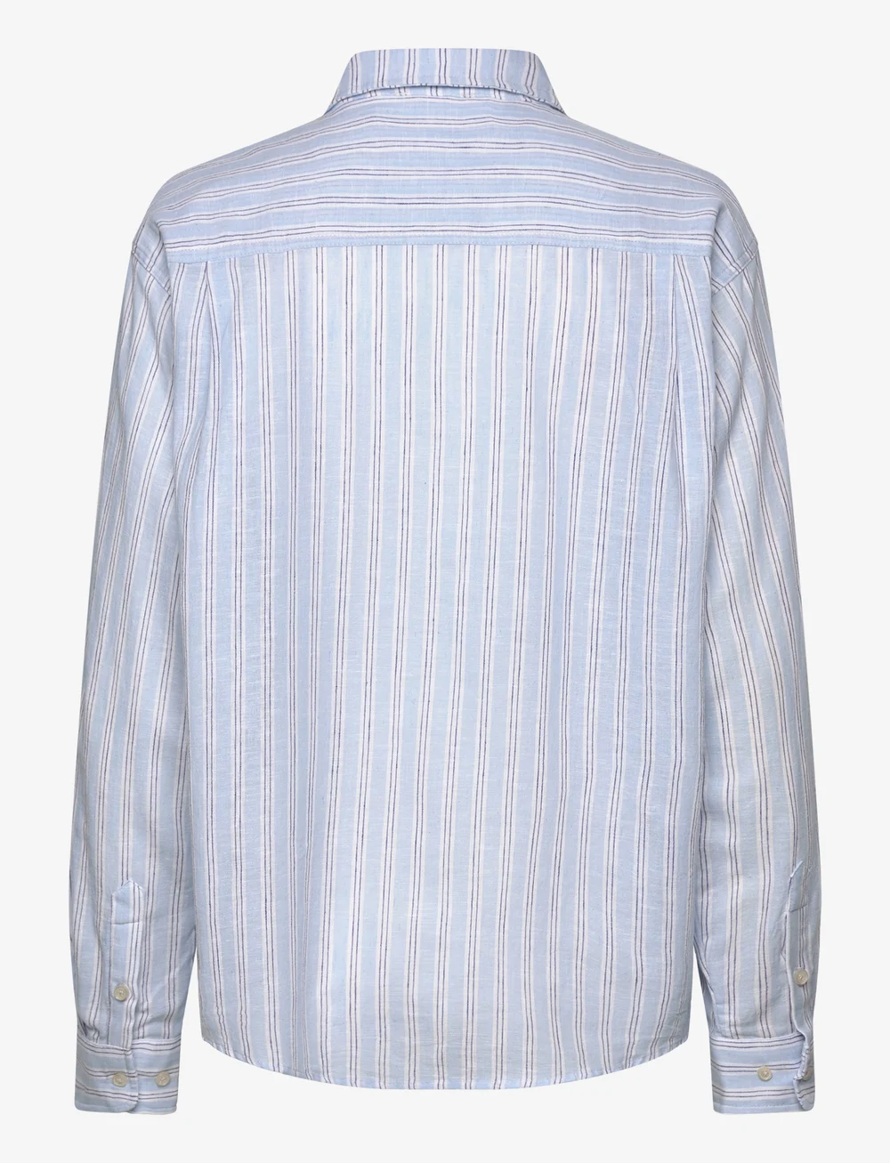 Mads Nørgaard - Colin YD Crelly Shirt - hørskjorter - pinstripe/powder blue - 1