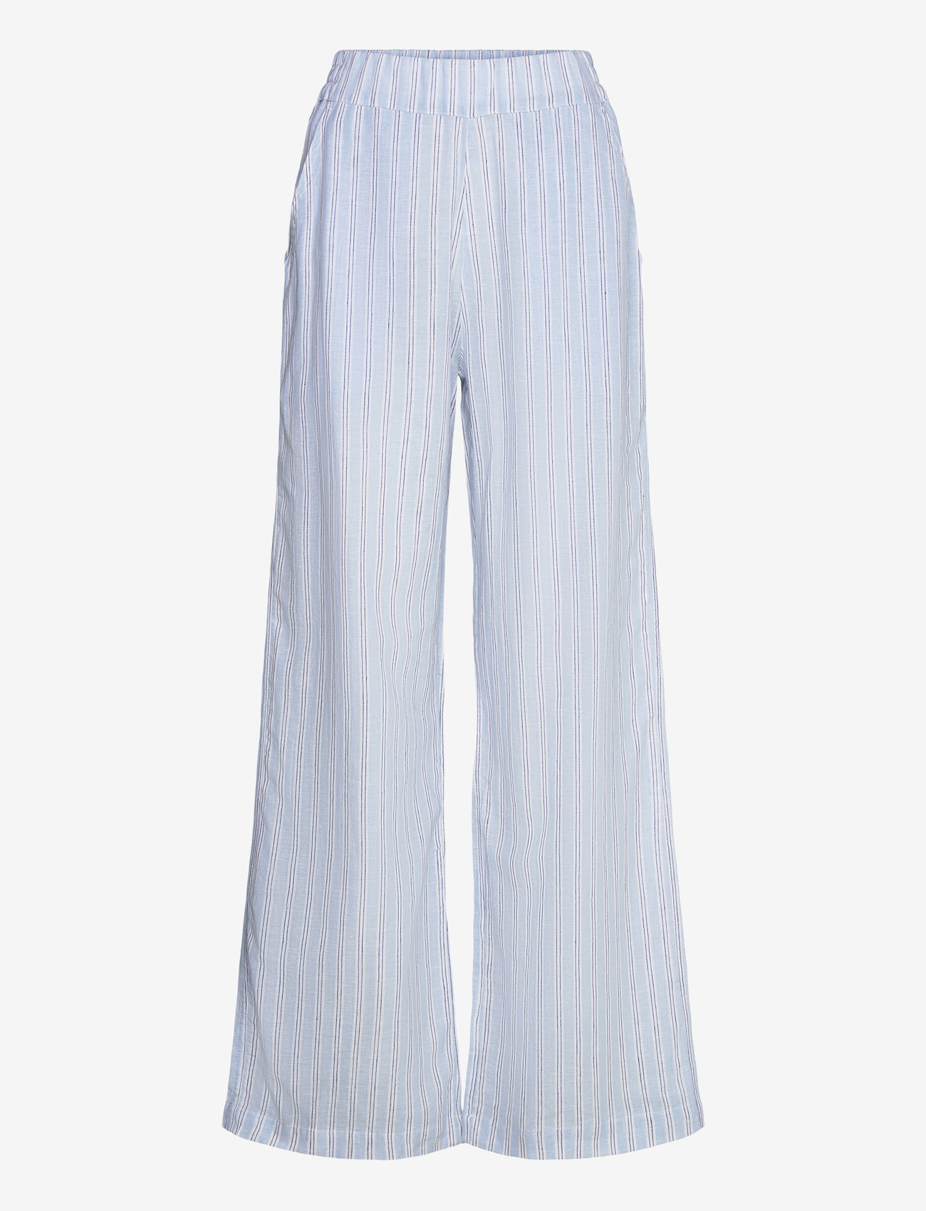 Mads Nørgaard - Colin YD Tonya Pants - linnebyxor - pinstripe/powder blue - 0