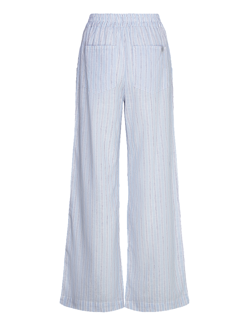 Mads Nørgaard - Colin YD Tonya Pants - linnebyxor - pinstripe/powder blue - 1