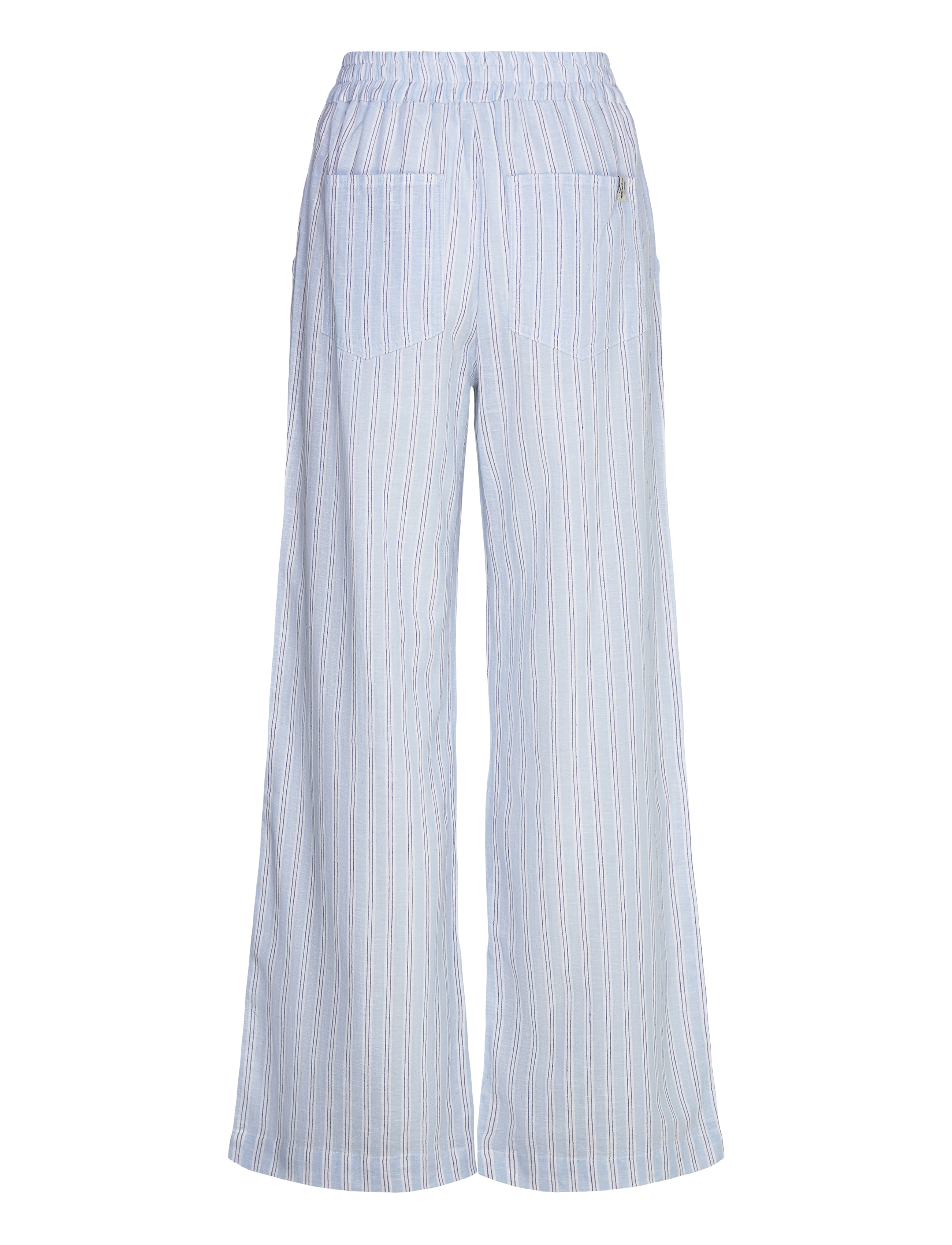Mads Nørgaard - Colin YD Tonya Pants - linased püksid - pinstripe/powder blue - 1