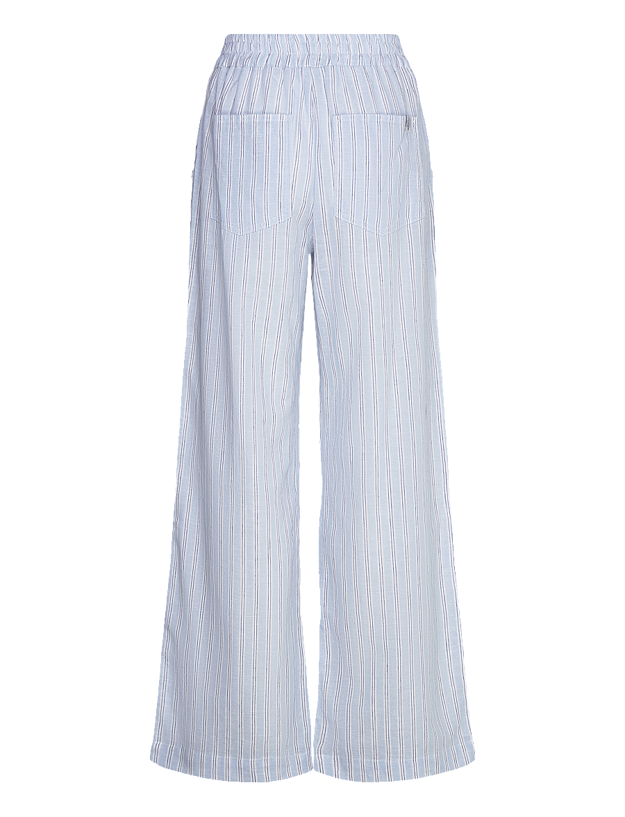 Mads Nørgaard - Colin YD Tonya Pants - hørbukser - pinstripe/powder blue - 1