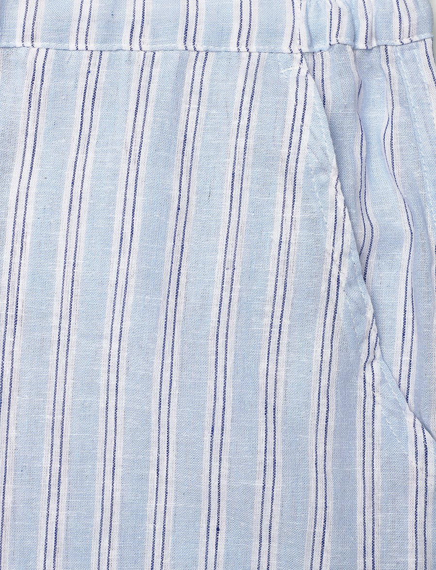 Mads Nørgaard - Colin YD Tonya Pants - hørbukser - pinstripe/powder blue - 2