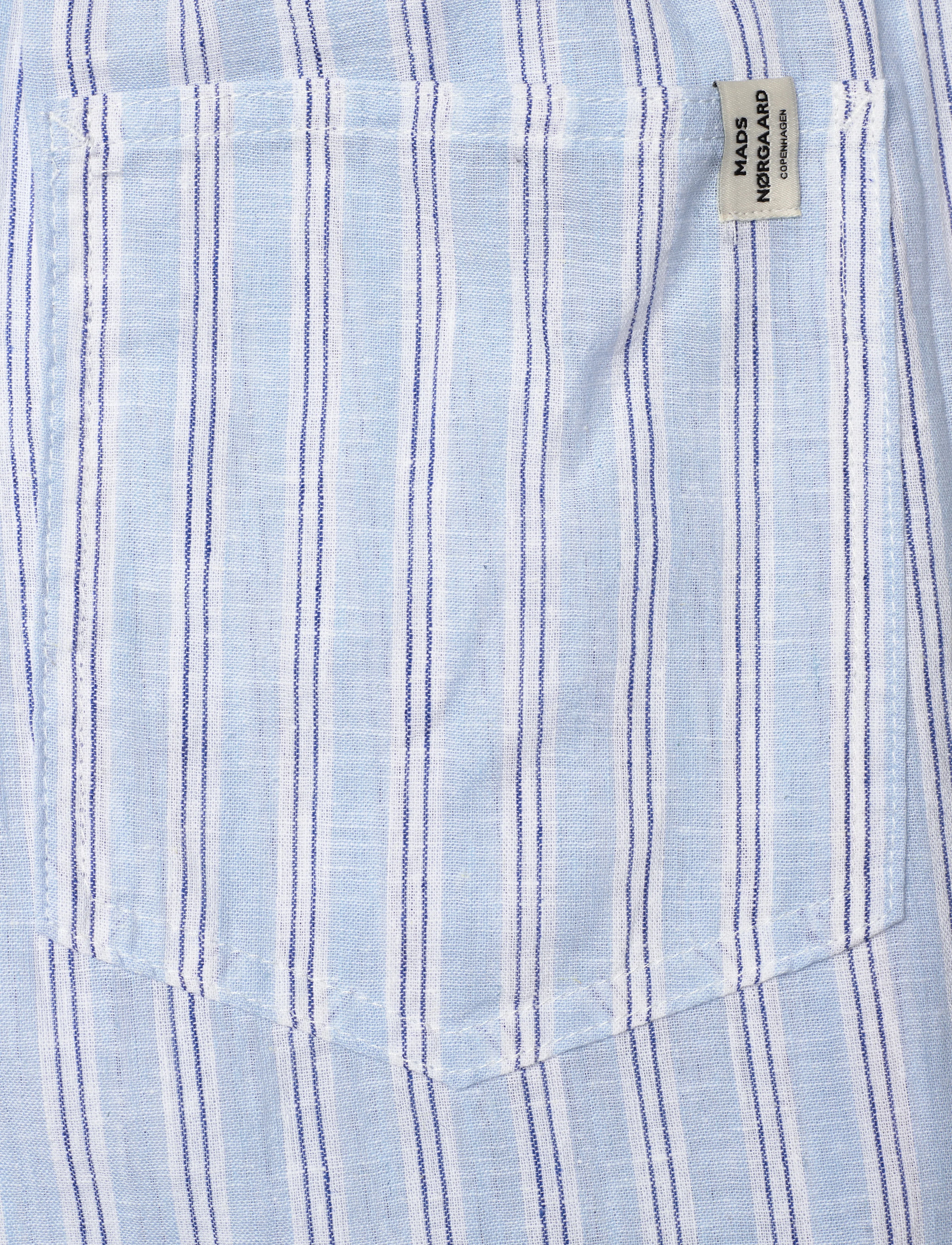 Mads Nørgaard - Colin YD Tonya Pants - linased püksid - pinstripe/powder blue - 3