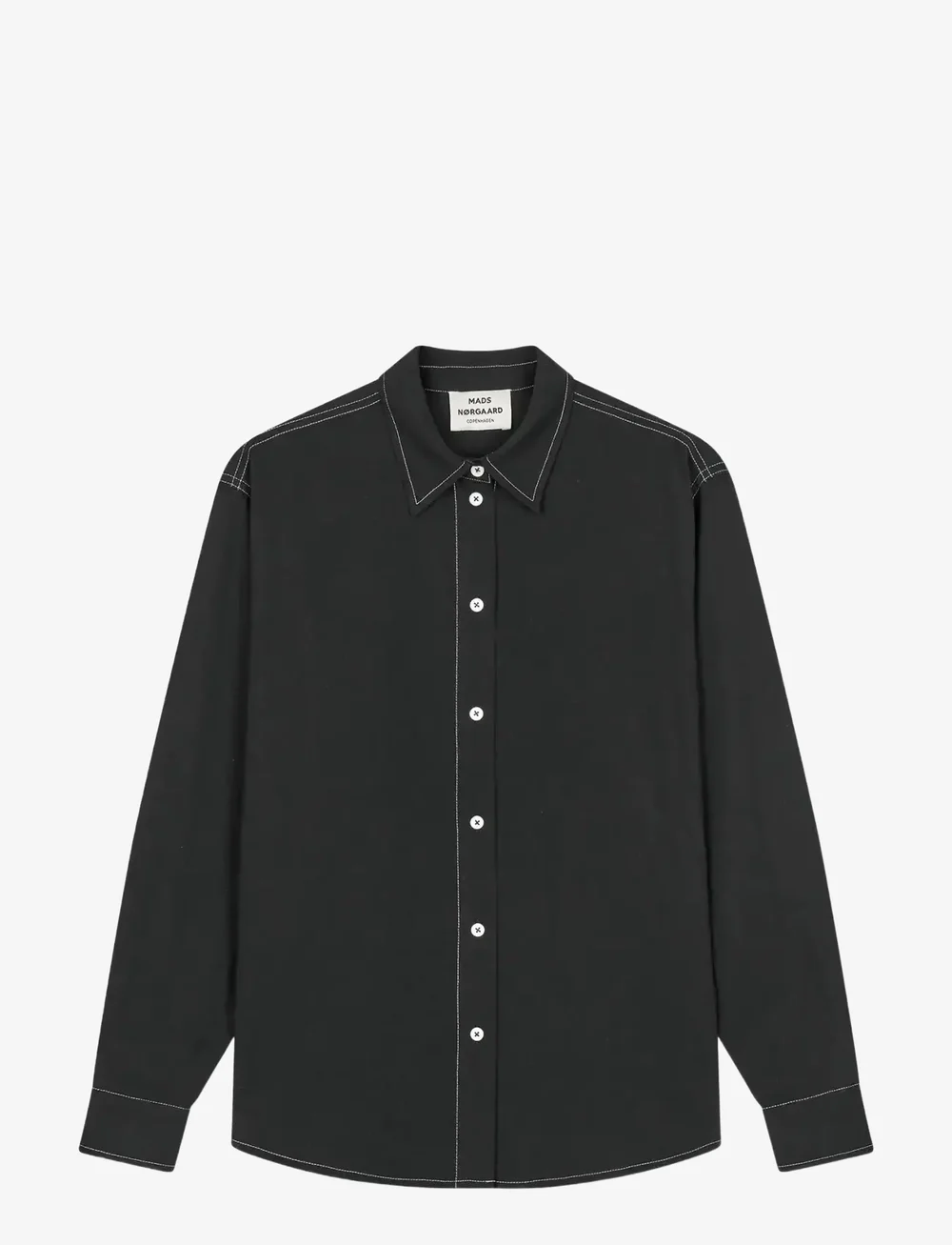Mads Nørgaard - Colin Crelly Shirt - langærmede skjorter - black - 0