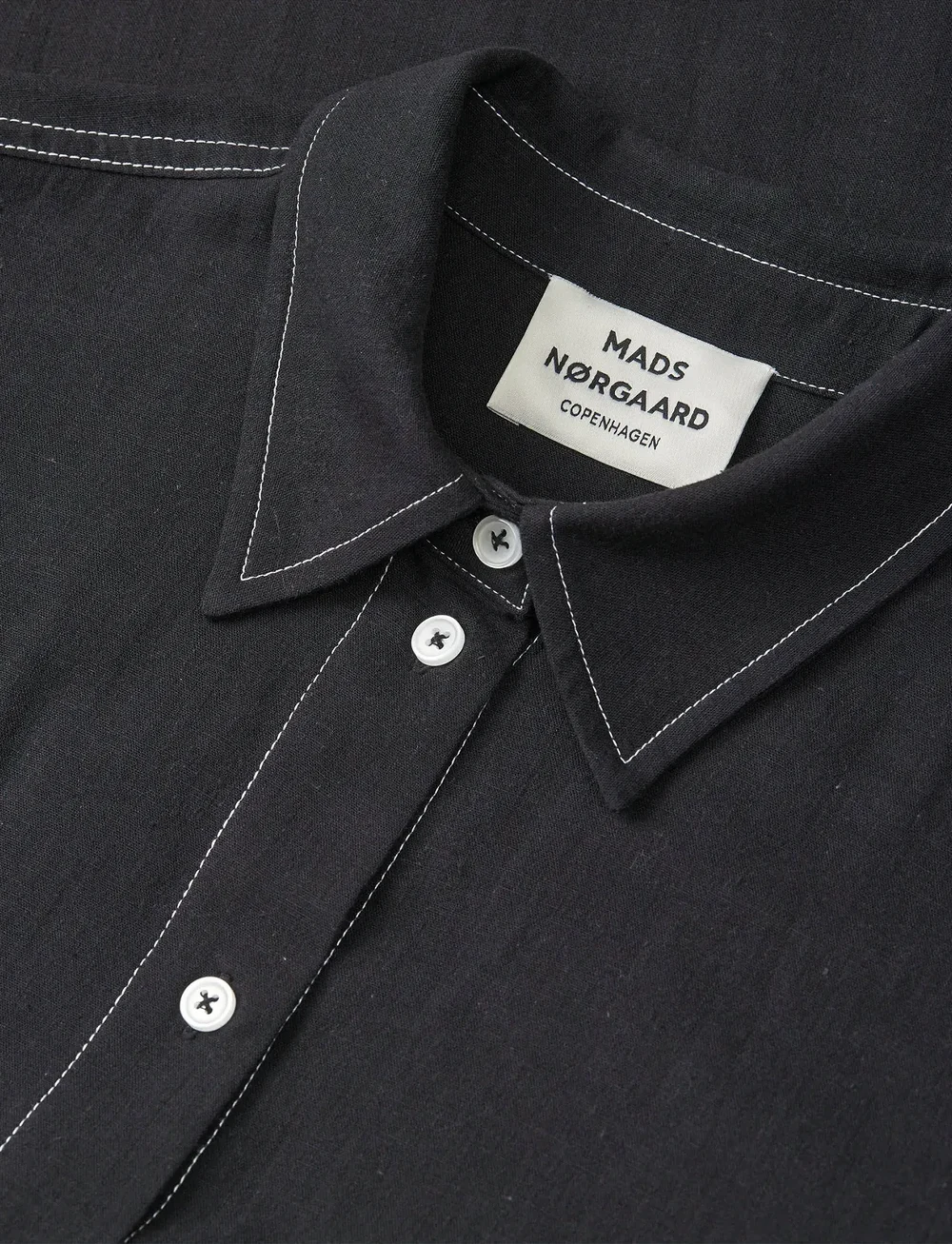 Mads Nørgaard - Colin Crelly Shirt - langærmede skjorter - black - 1