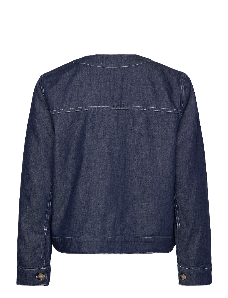 Mads Nørgaard - Air Denim Pil Jacket - moetrendid - dark blue denim - 1