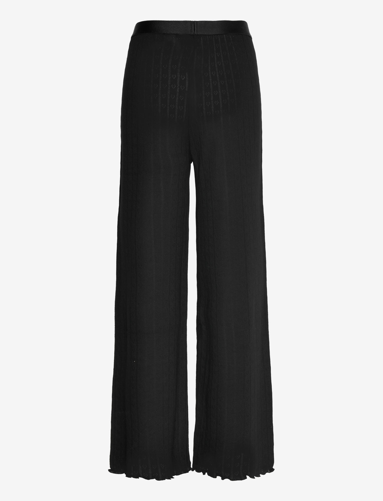 Mads Nørgaard - Pointella Volan Pants - raka byxor - black - 1