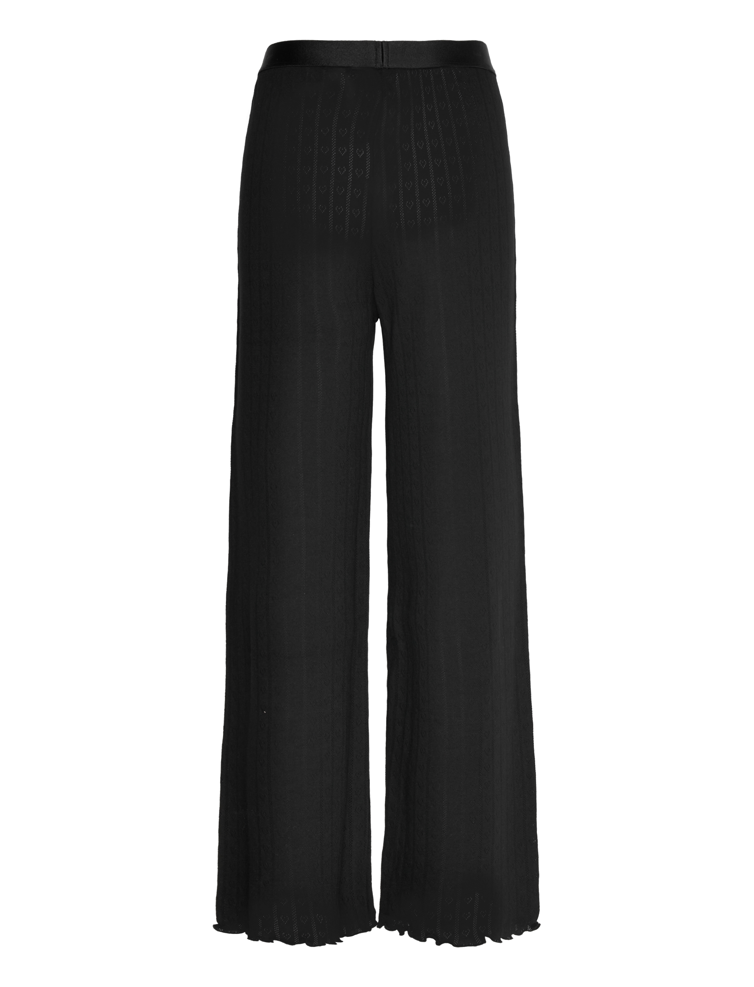 Mads Nørgaard - Pointella Volan Pants - straight leg hosen - black - 1
