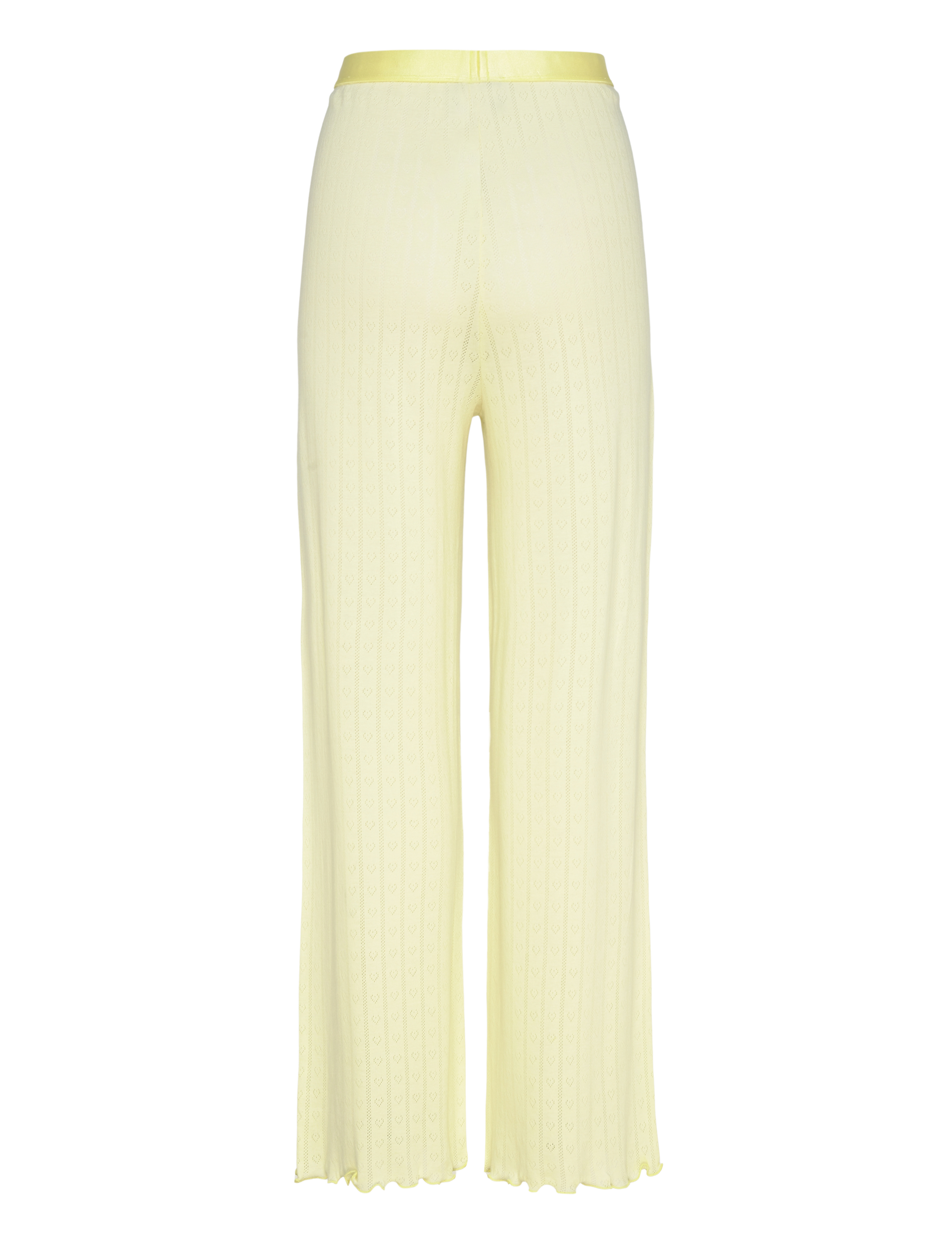 Mads Nørgaard - Pointella Volan Pants - raka byxor - tender yellow - 1