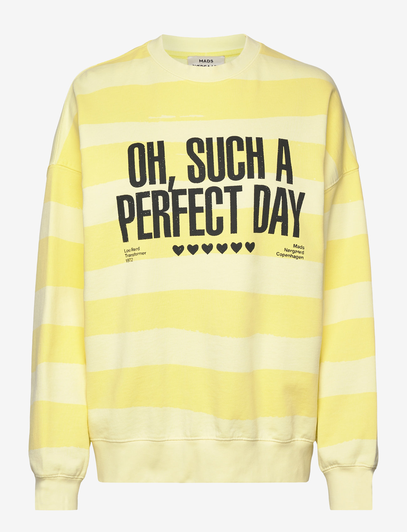 Mads Nørgaard - Compact Cotton Atli Sweatshirt AOP - tender yellow - 0