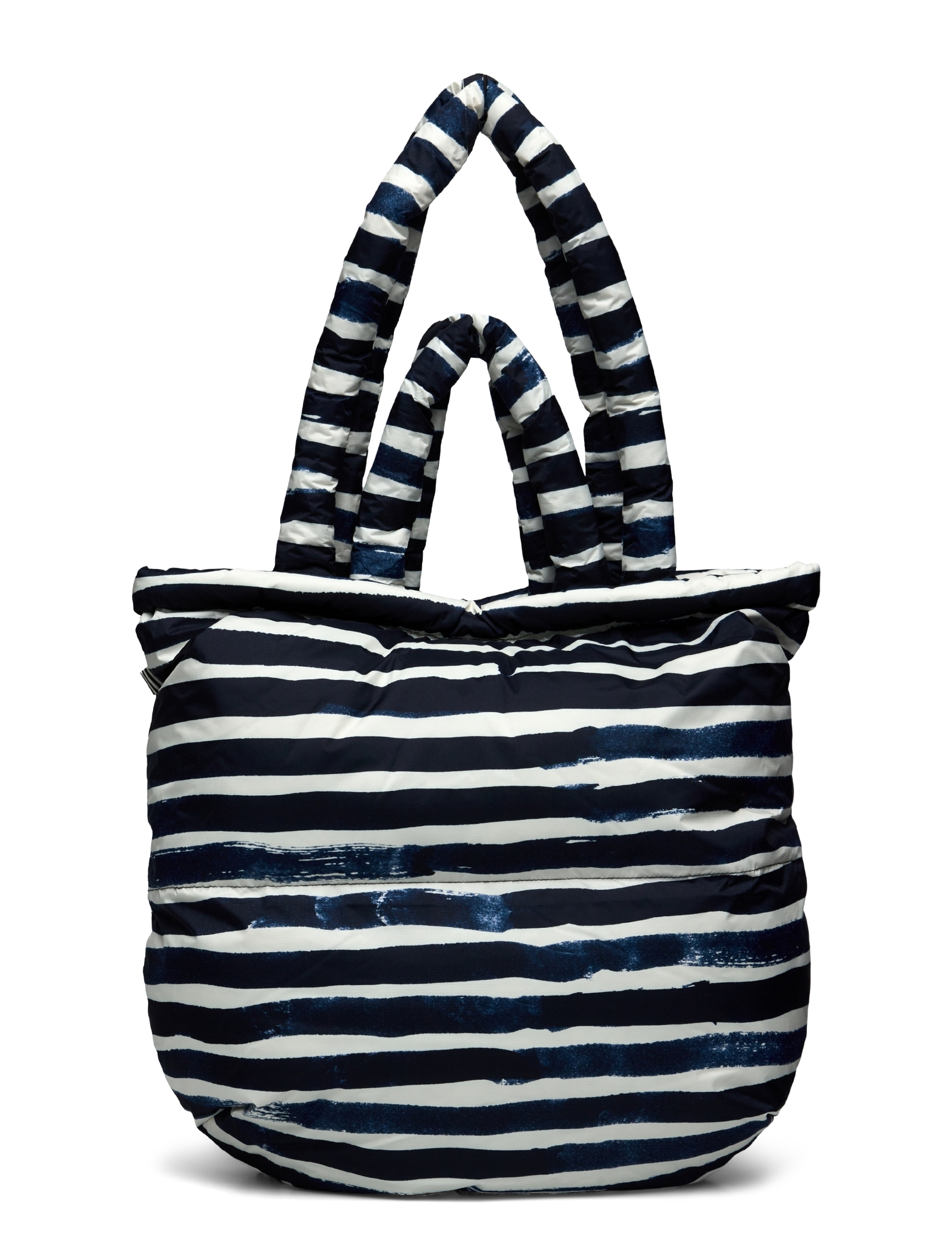 Mads Nørgaard - Recycle Pillow AOP Bag - tote bags - aop stripe/parisian night - 1