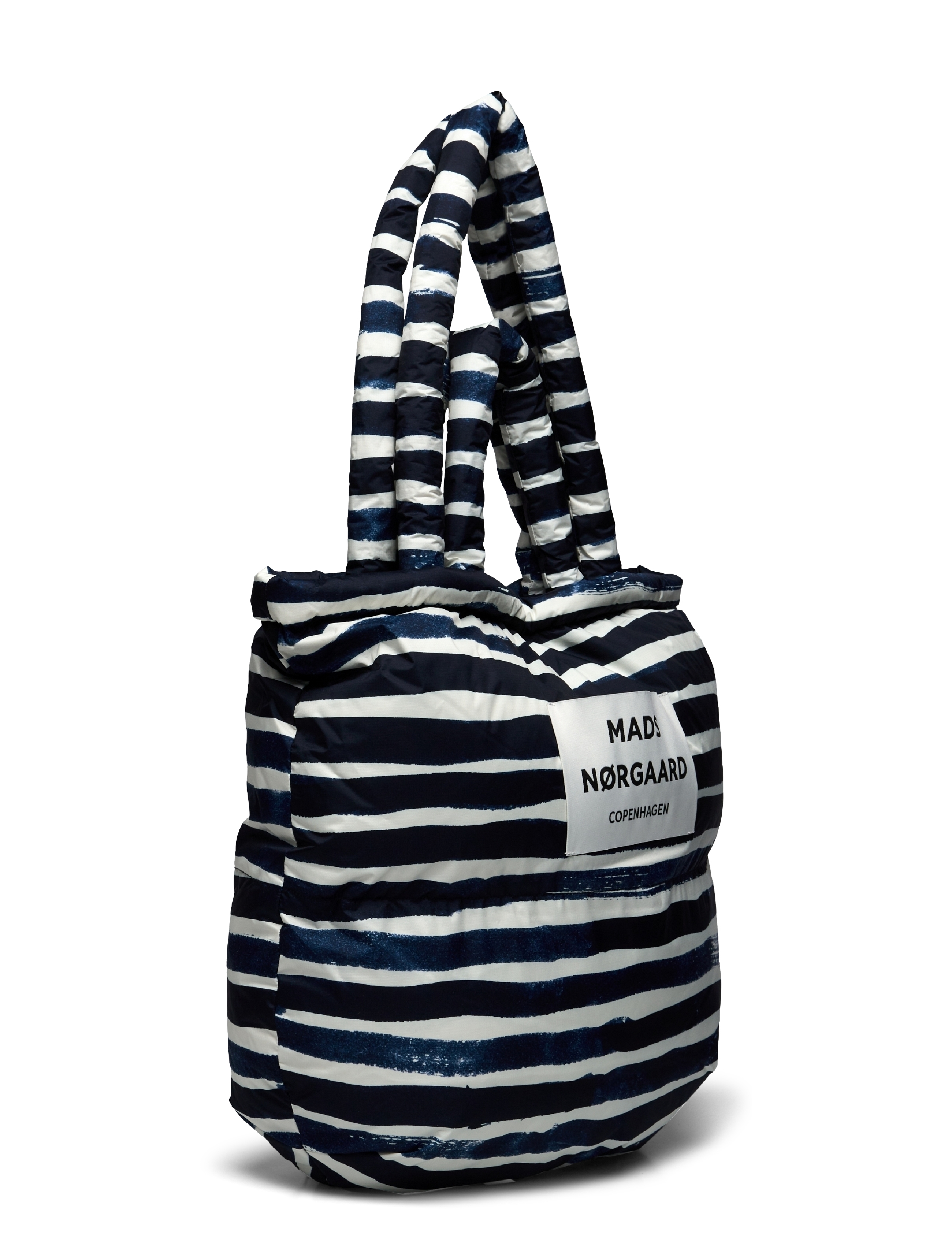 Mads Nørgaard - Recycle Pillow AOP Bag - tote bags - aop stripe/parisian night - 2