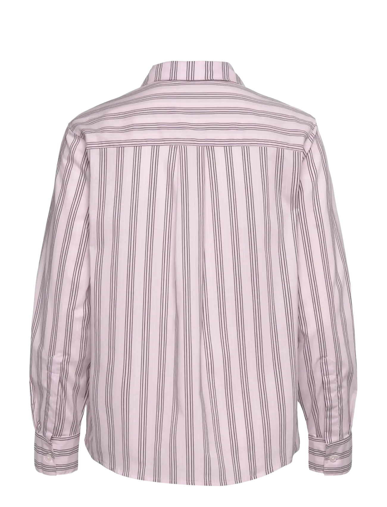 Mads Nørgaard - Poplinda Crane Shirt - pinstripe/parfait pink - 1