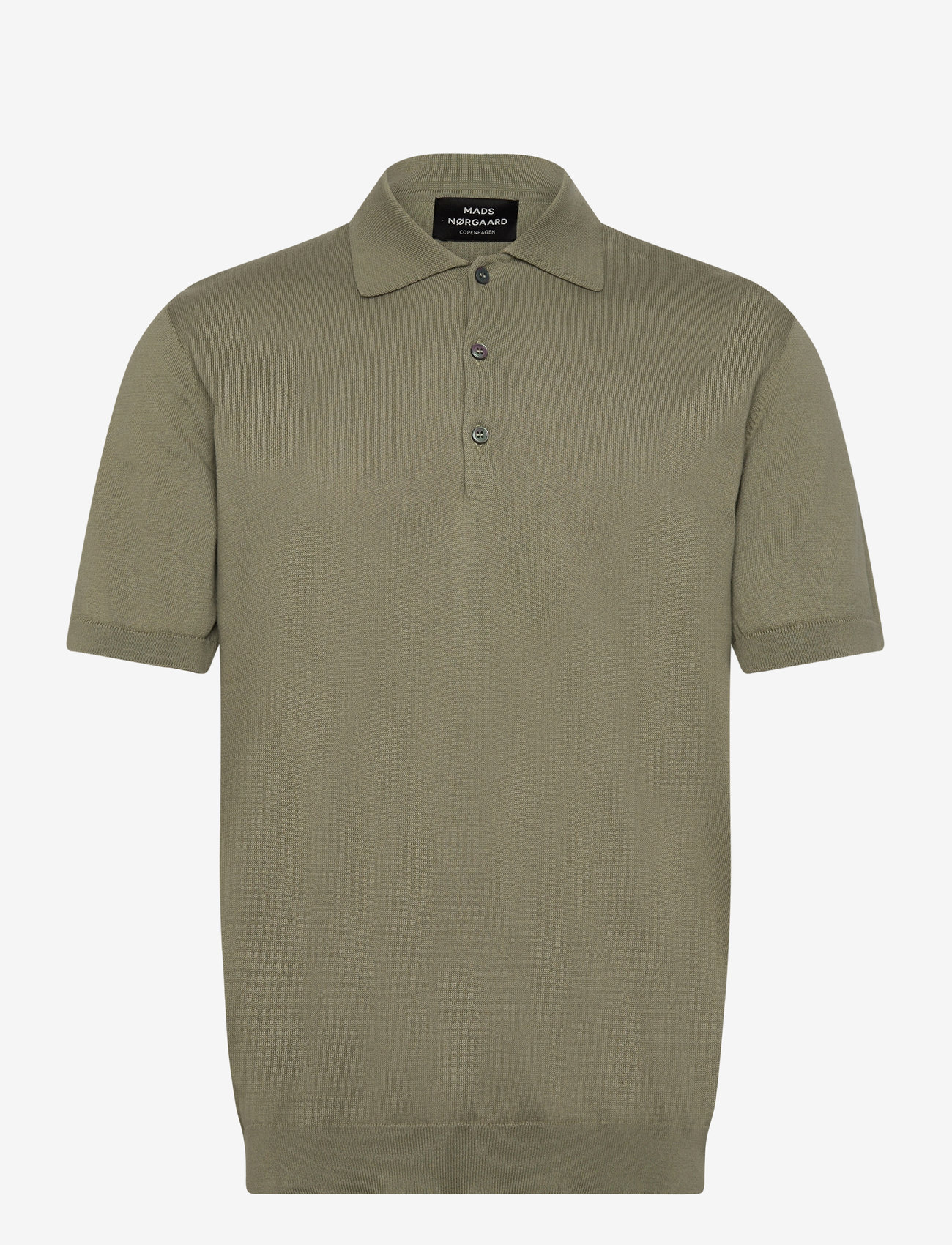 Mads Nørgaard - Tight Cotton Tristan Knit SS - oil green - 0