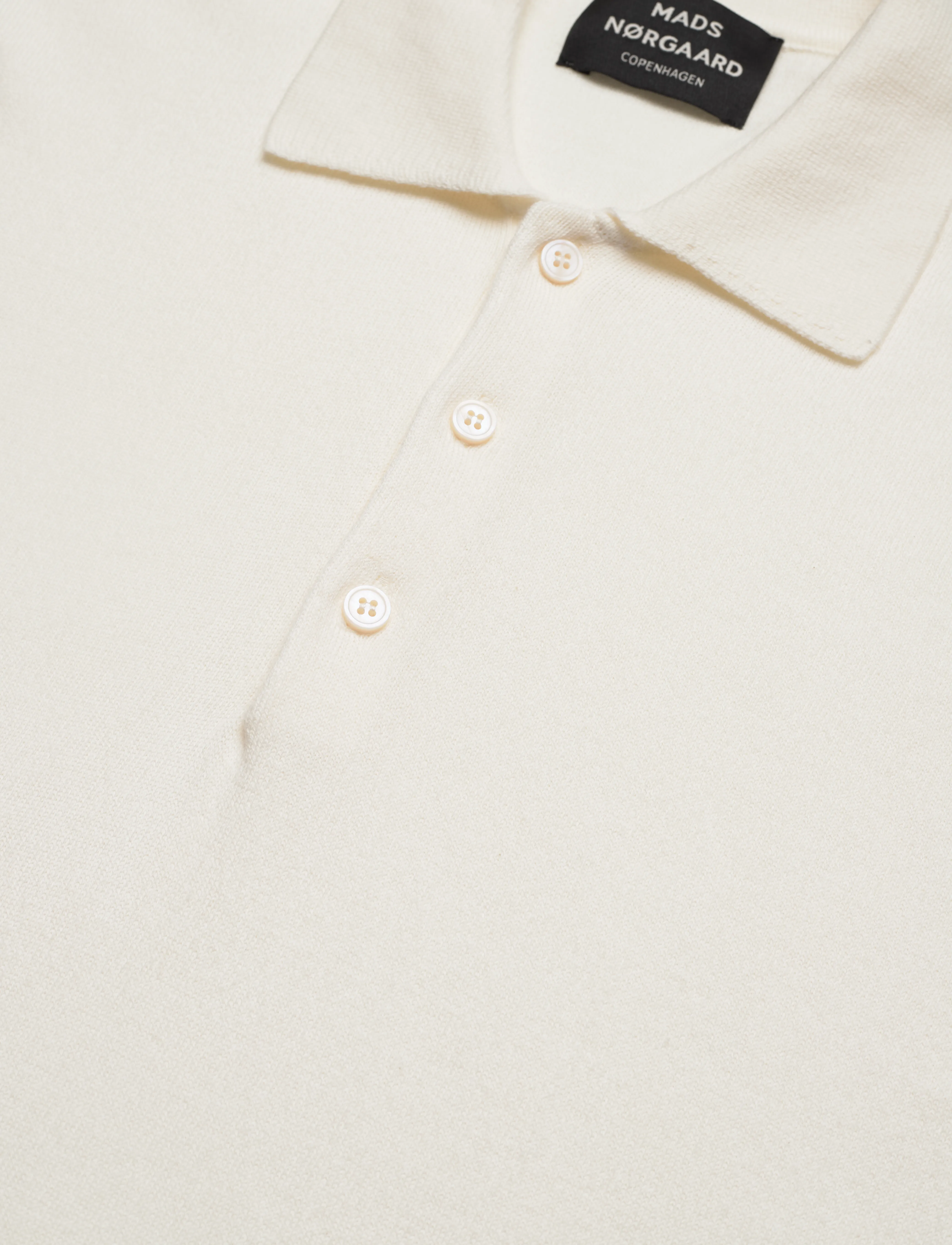 Mads Nørgaard - Tight Cotton Tristan Knit SS - vanilla ice - 2