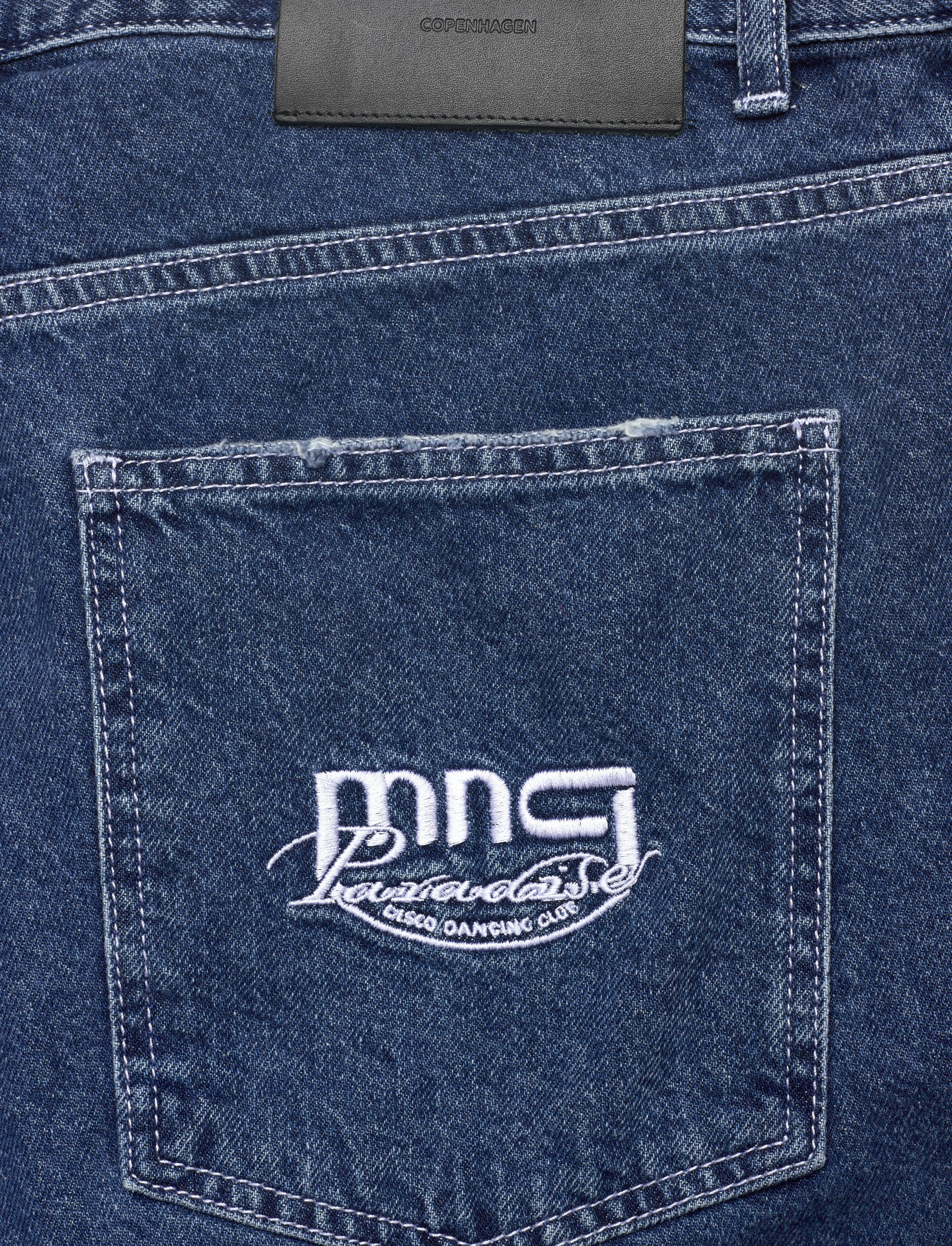 Mads Nørgaard - Texas Coen Paradise Shorts - jorts - blue wash - 4