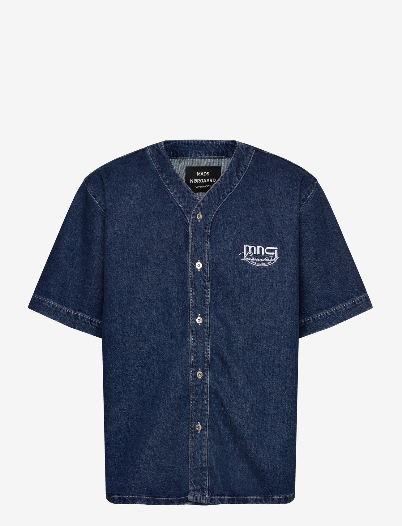 Mads Nørgaard - Texas Paradise Shirt - kurzarmhemden - blue wash - 0