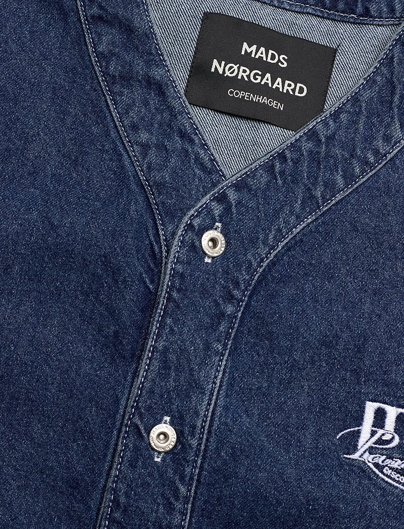 Mads Nørgaard - Texas Paradise Shirt - lühikeste varrukatega särgid - blue wash - 2