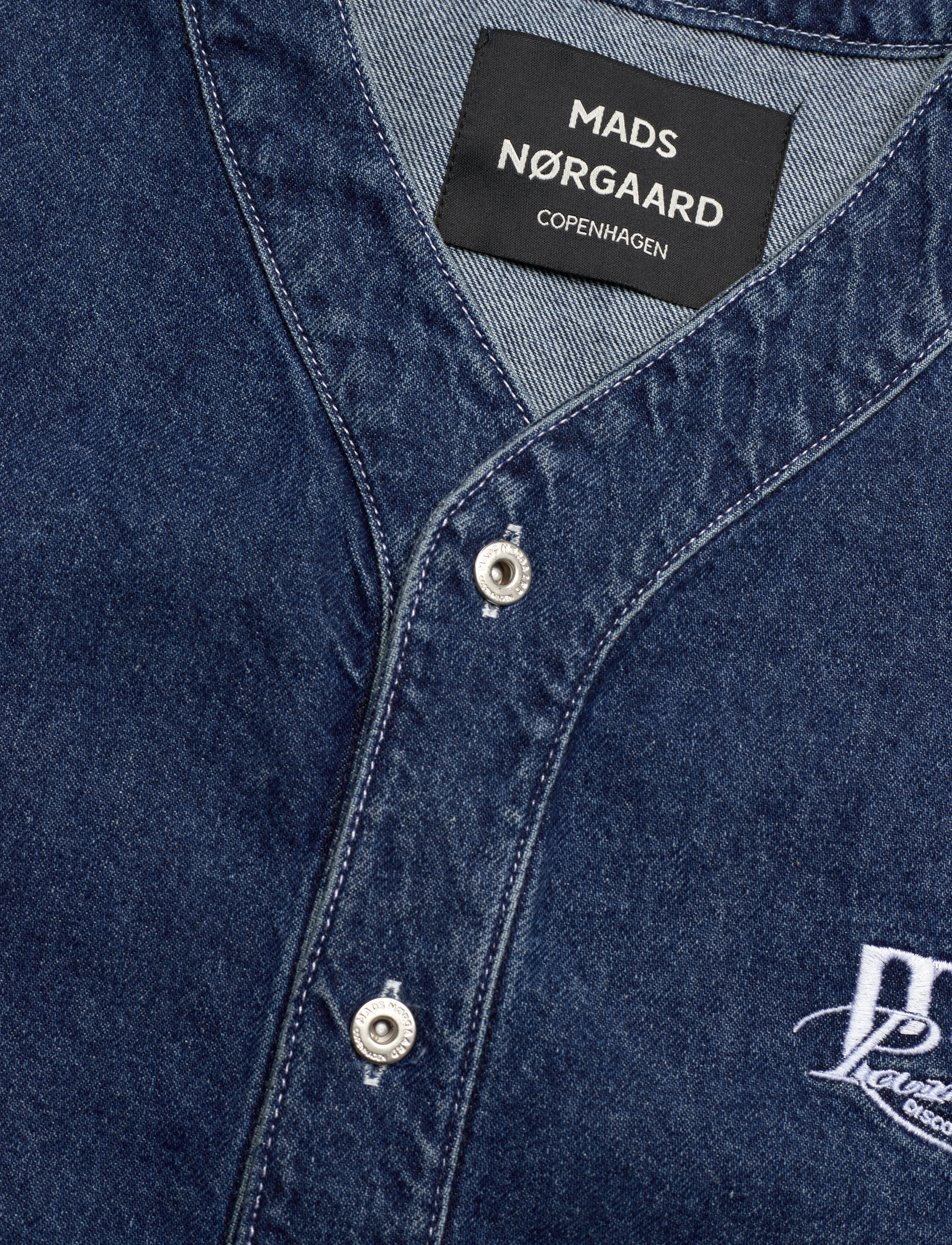 Mads Nørgaard - Texas Paradise Shirt - short-sleeved shirts - blue wash - 2