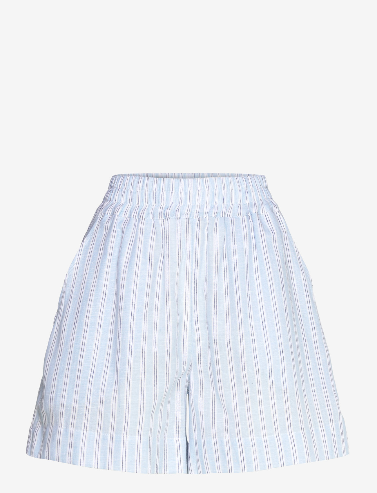 Mads Nørgaard - Colin YD Kir Shorts - casual shorts - pinstripe/powder blue - 0