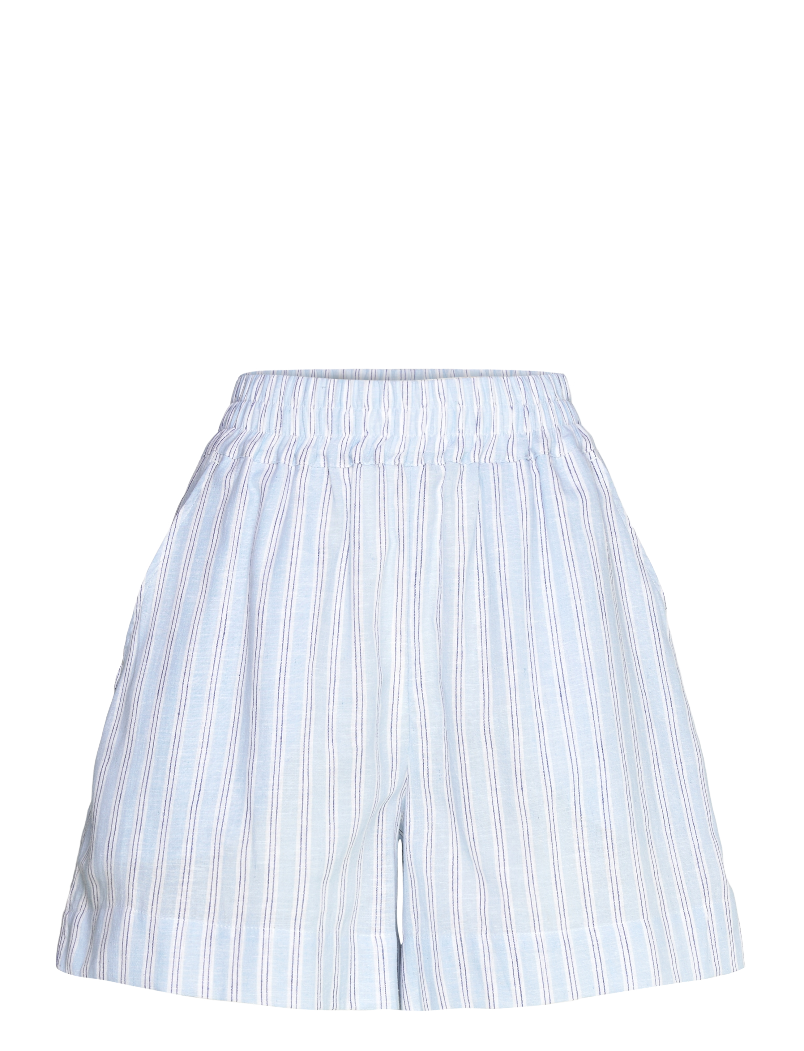 Mads Nørgaard Colin YD Kir Shorts - Shorts - PINSTRIPE/POWDER BLUE / blue