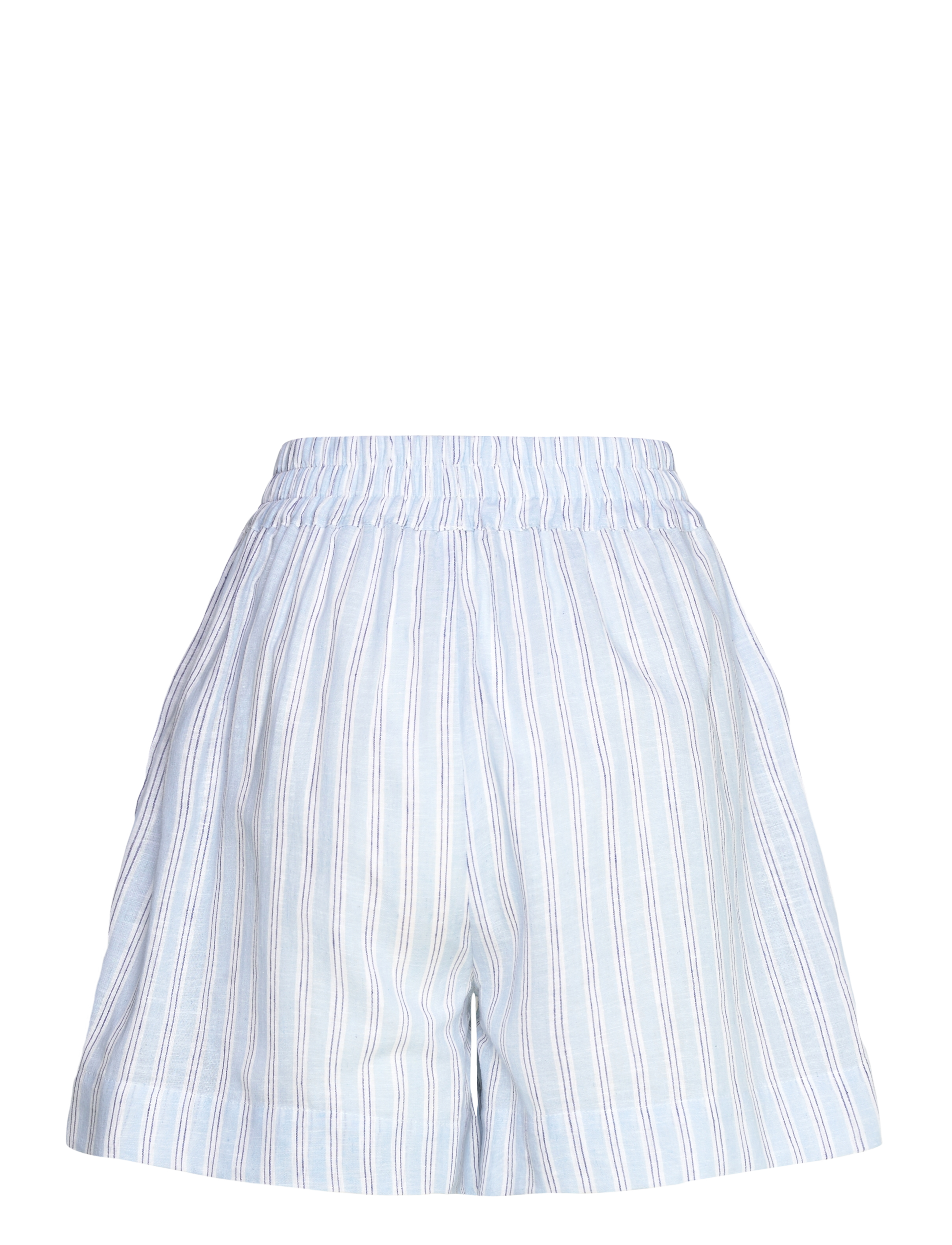 Mads Nørgaard - Colin YD Kir Shorts - leinen-shorts - pinstripe/powder blue - 1
