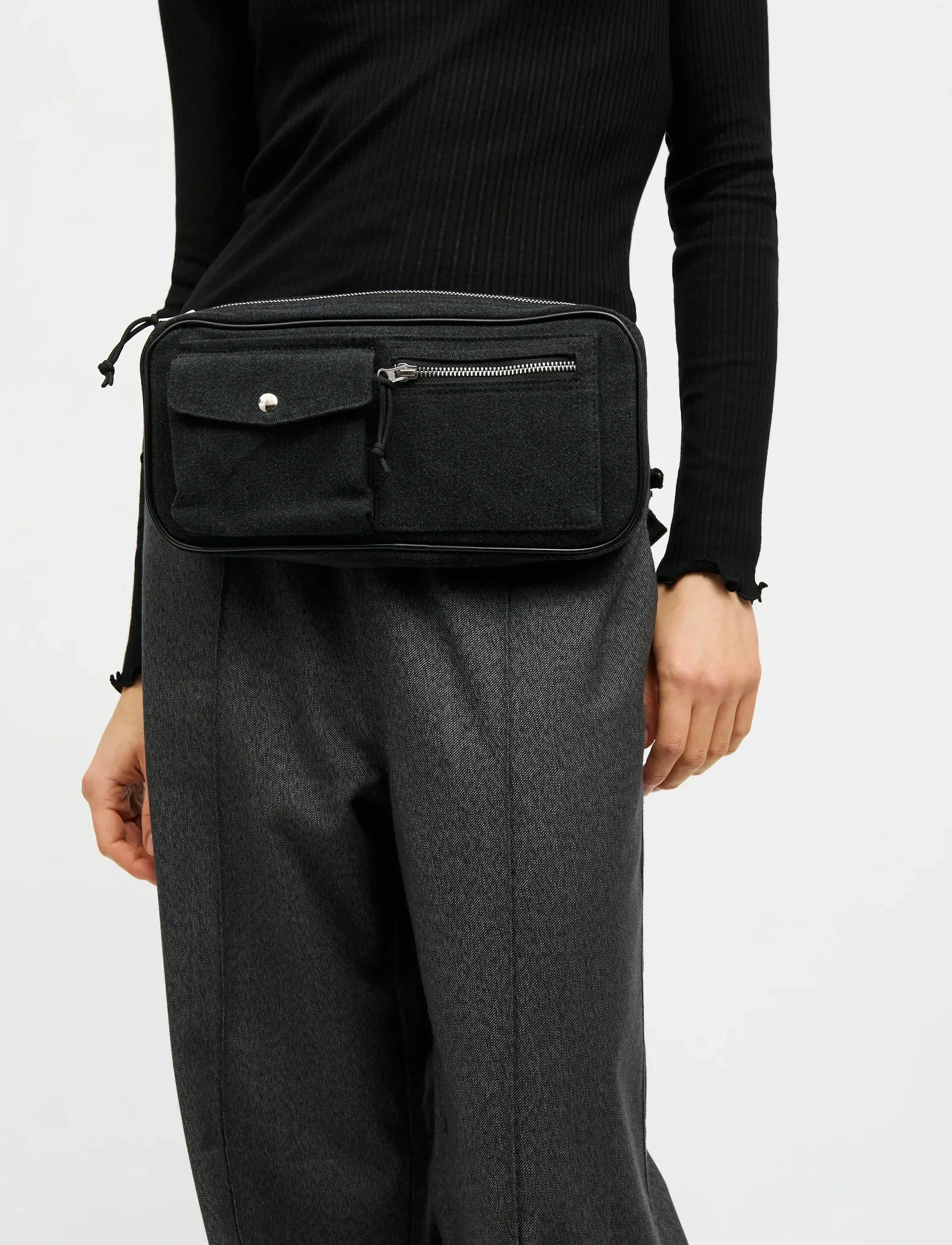 Mads Nørgaard Boutique Washed Carni Bag, One Size, Bags, Schwarz - Bum Frauen