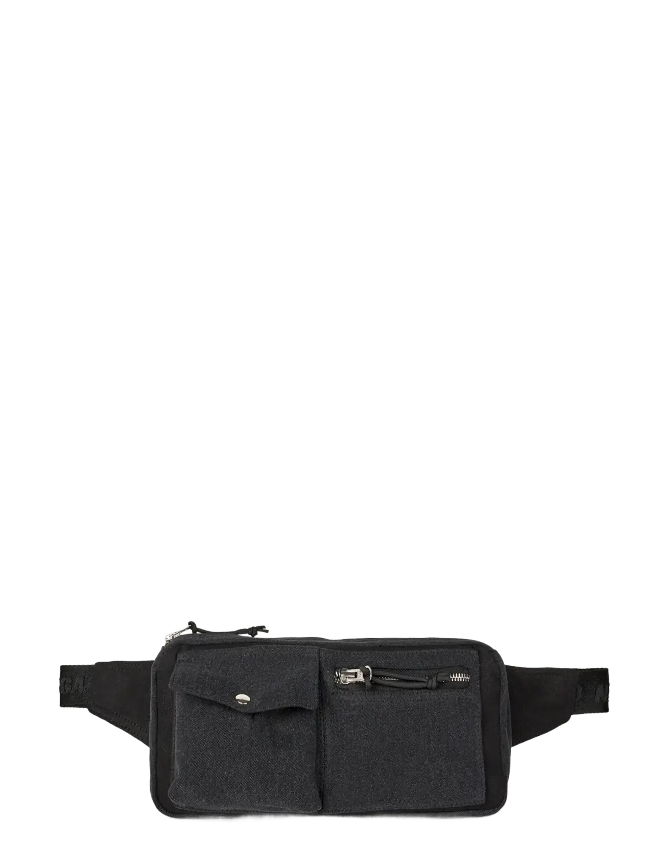 Mads Nørgaard Copo Denim Carni Bag - Magväskor - BLACK/BLACK / black