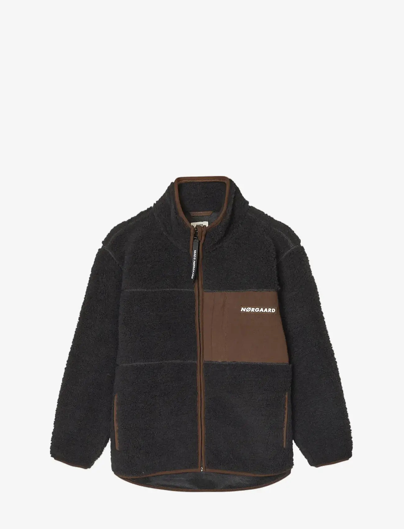Mads Nørgaard - Teddy Fleece  Jeffo Jacket - fleecejackor - jet black - 0