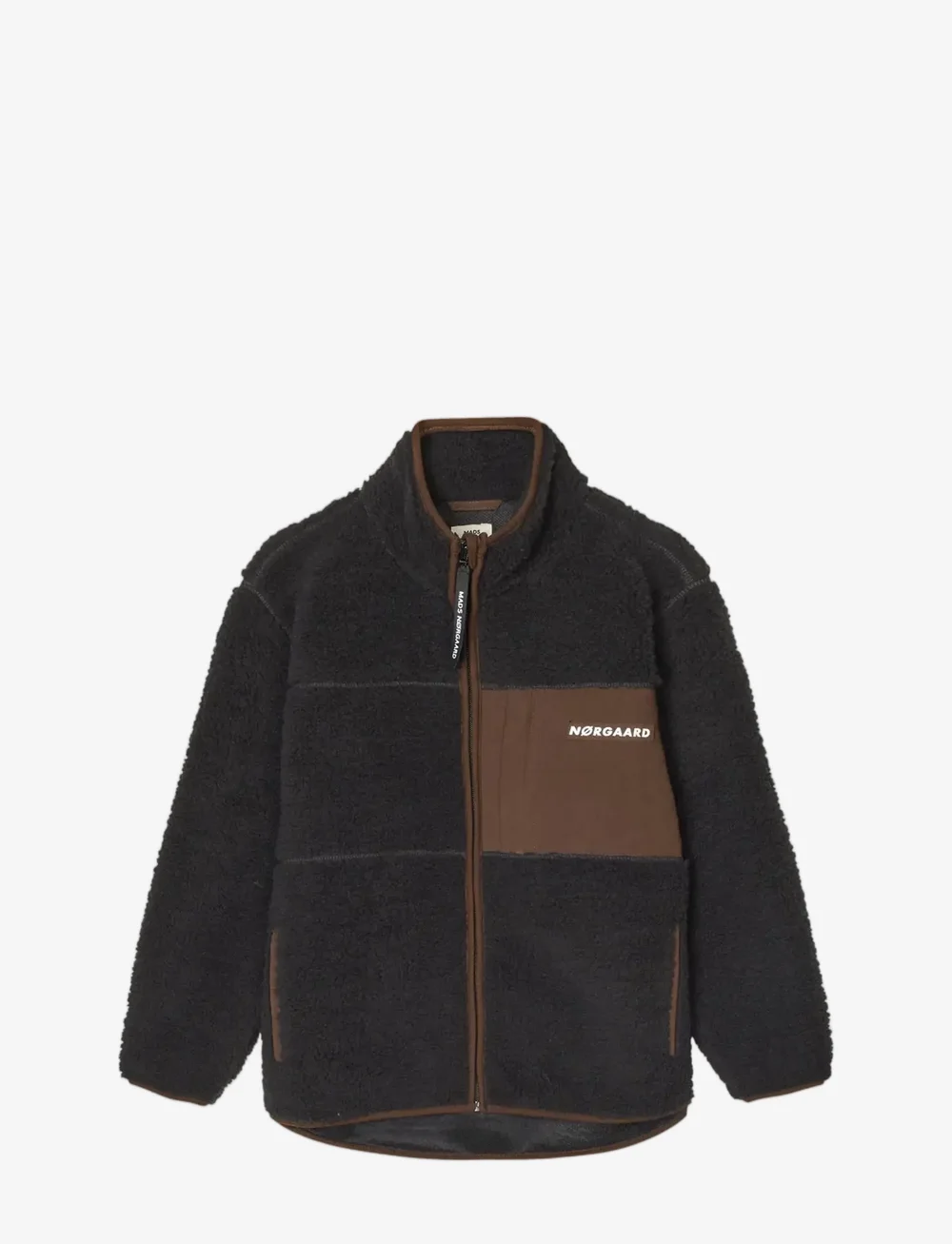 Mads Nørgaard - Teddy Fleece Jeffo Jacket - fleecejacken - jet black - 0