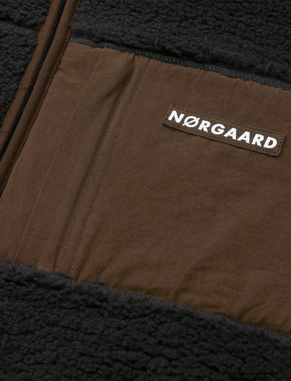 Mads Nørgaard - Teddy Fleece Jeffo Jacket - fleecejacken - jet black - 2