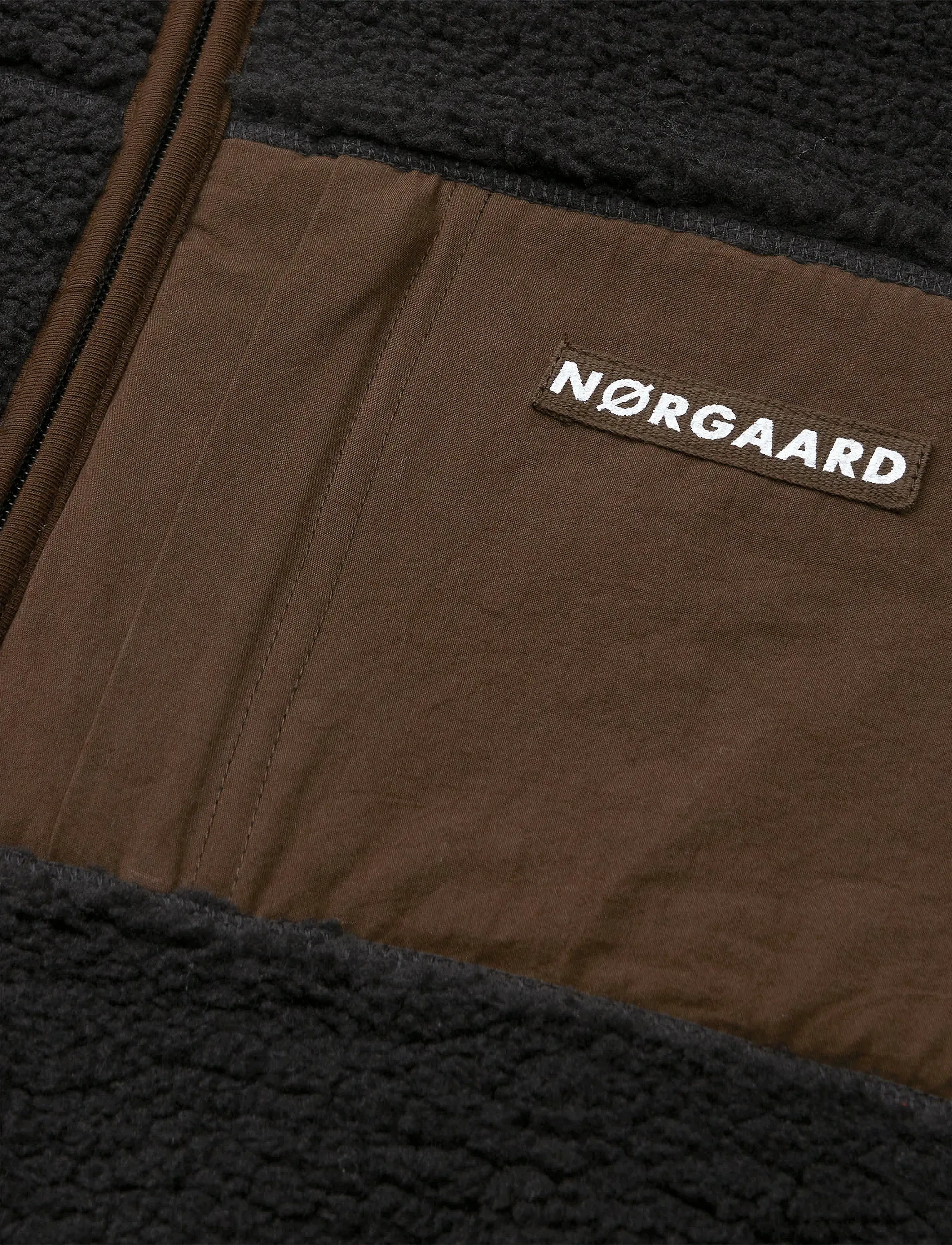 Mads Nørgaard - Teddy Fleece  Jeffo Jacket - fleece jackets - jet black - 2